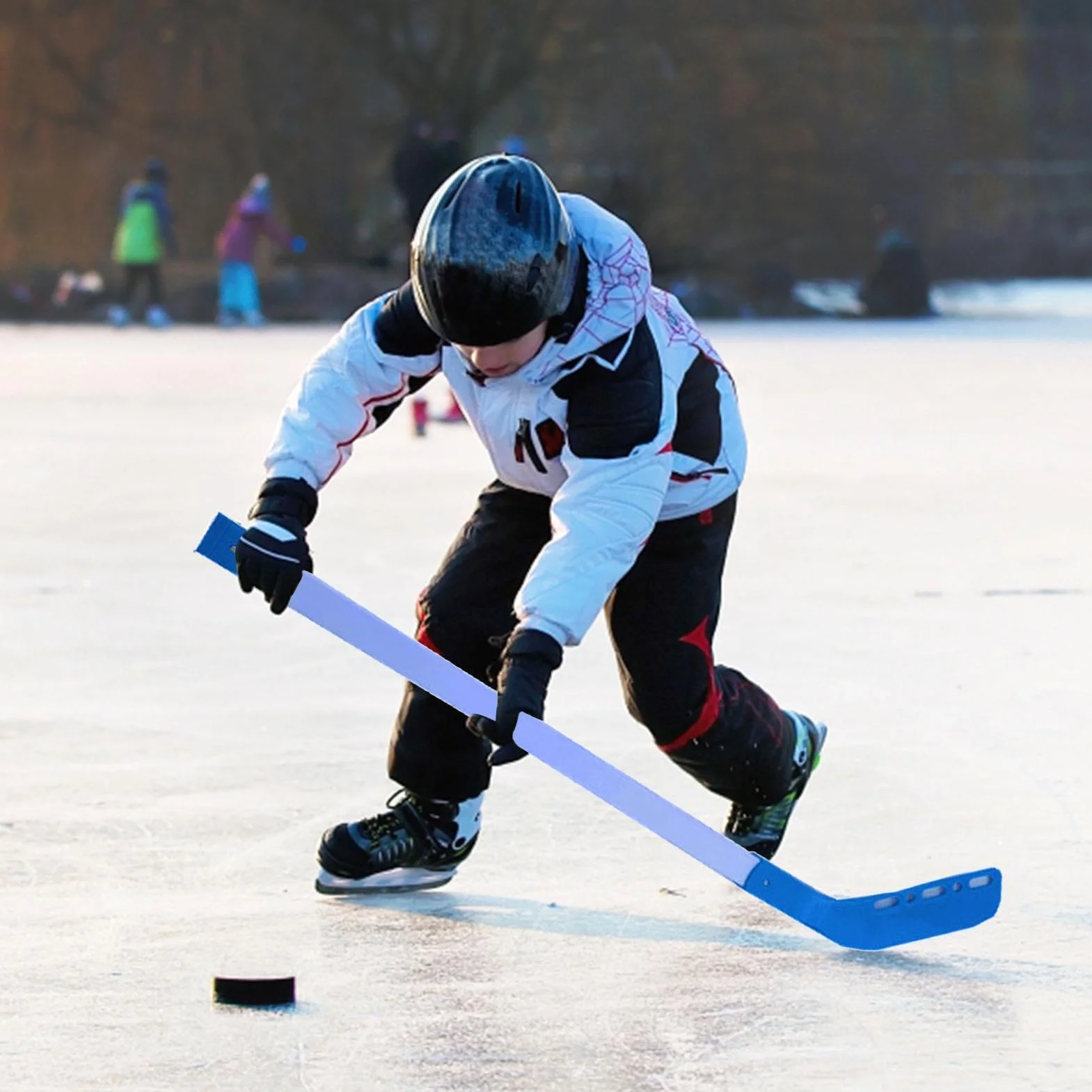 Ensemble de bâtons de hockey sur glace, hockey de rue résistant à l'usure léger pour garçons et filles