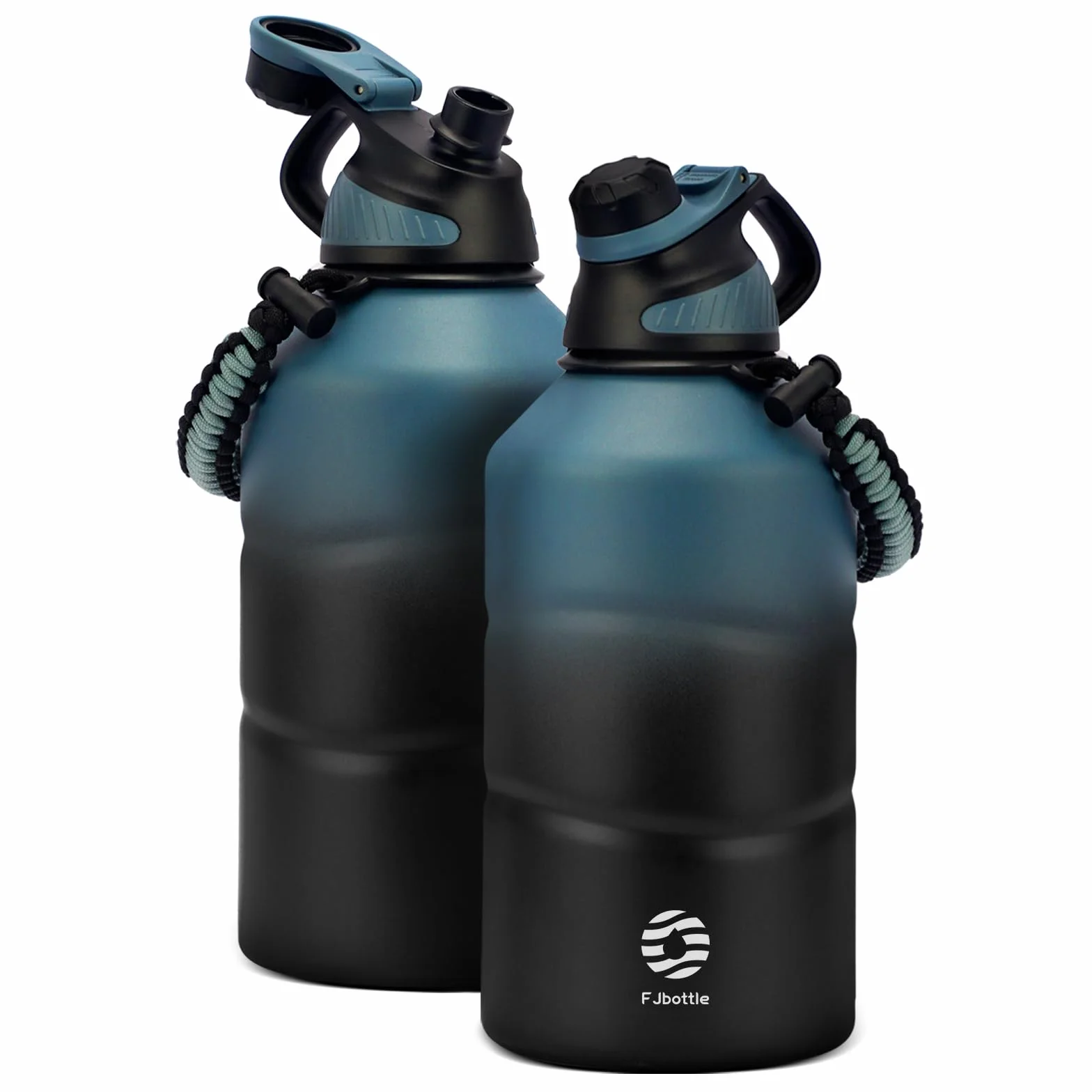 Fjbottle Gourde Isotherme 1.9L avec Bouchon Magnétique, Gourde Sport Double Paroi sans BPA, Bouteille d'eau de Grande Capacité pour Sport, Voyage, Vélo, Randonnée