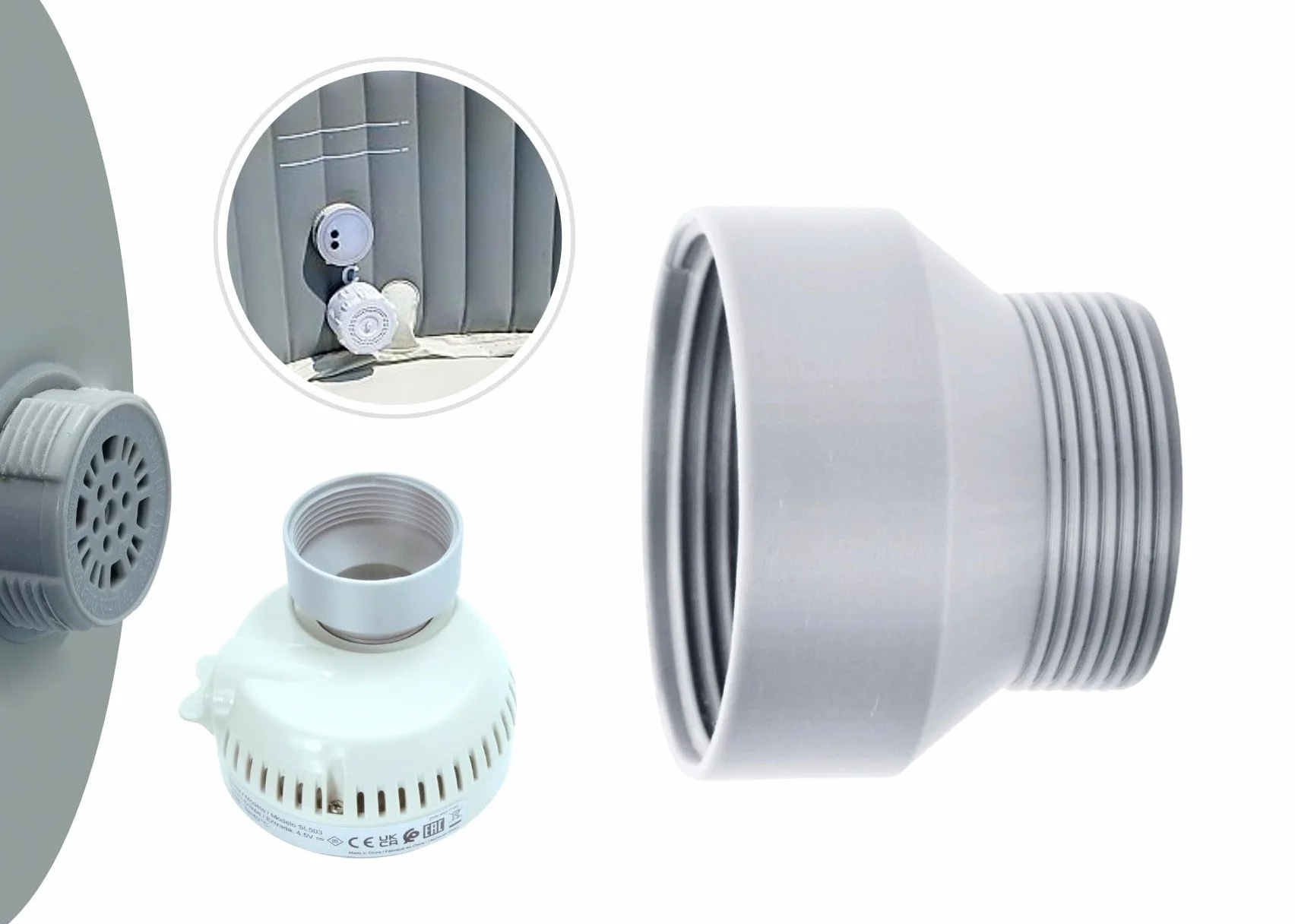 Adaptateur Convertisseur Lumière Led Compatible Intex Wave Spa Canadian Spa Grand Rapids Portable