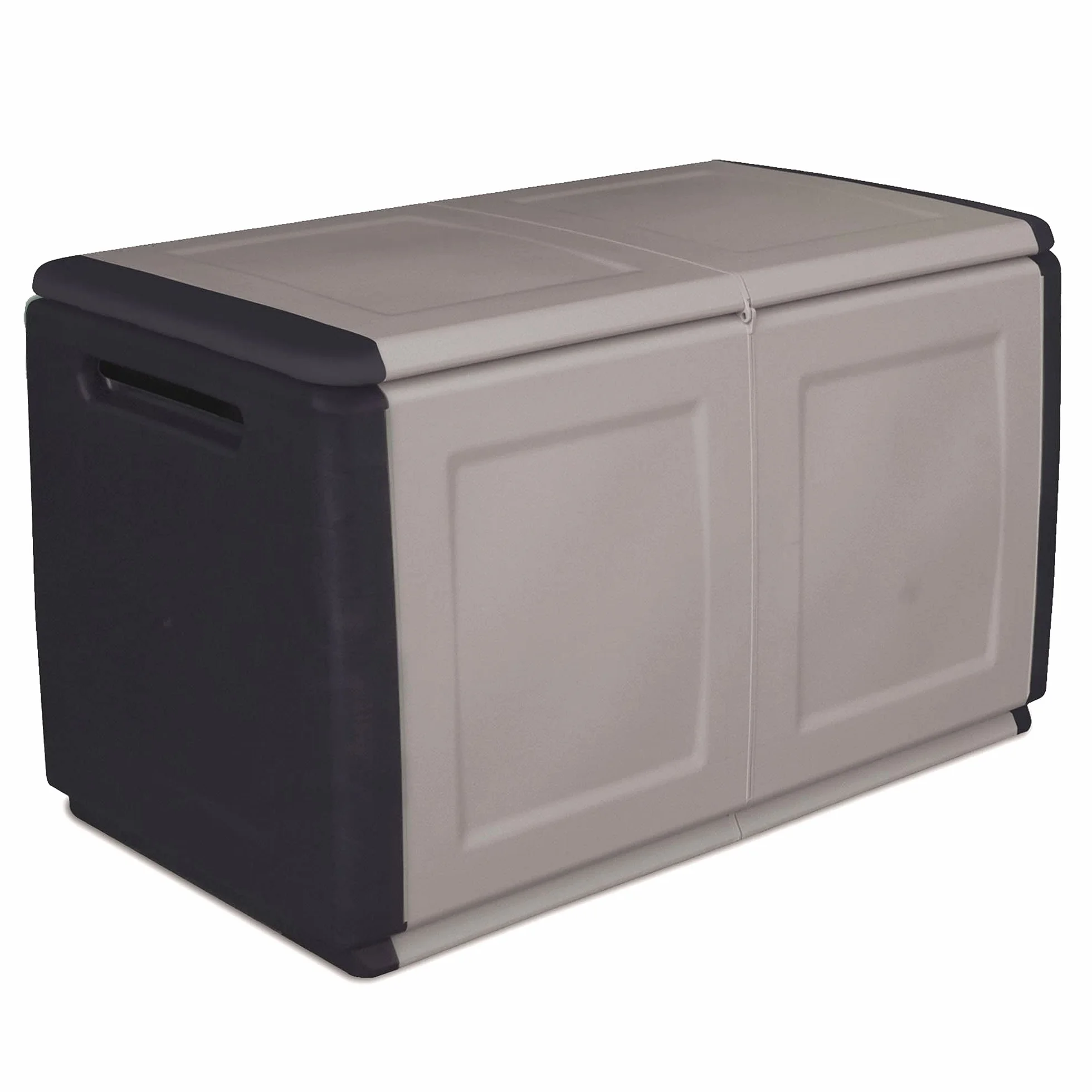 Coffre de rangement 230L Gris Noir 96x53xH57cm Jardin Extérieur