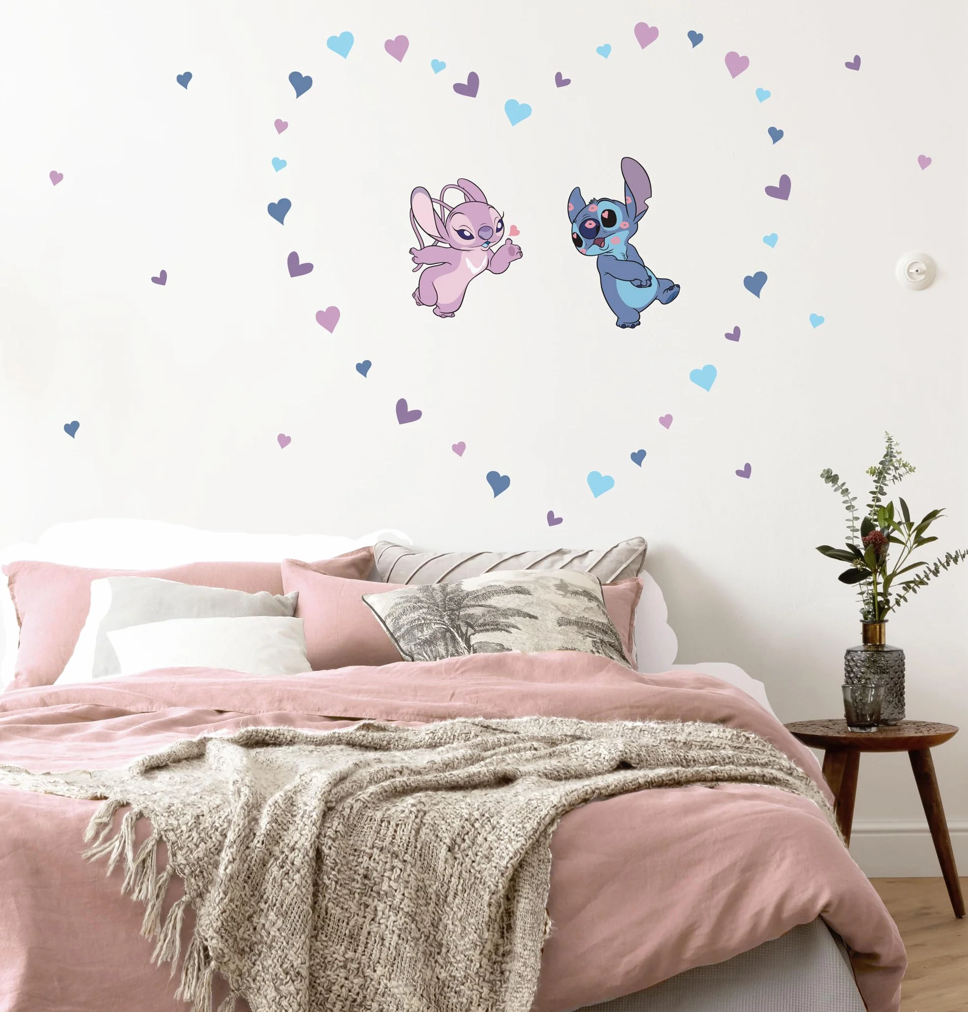 Disney Stitch Stickers Muraux 50x70 cm Chambre Enfant Decoration Murale Coloree