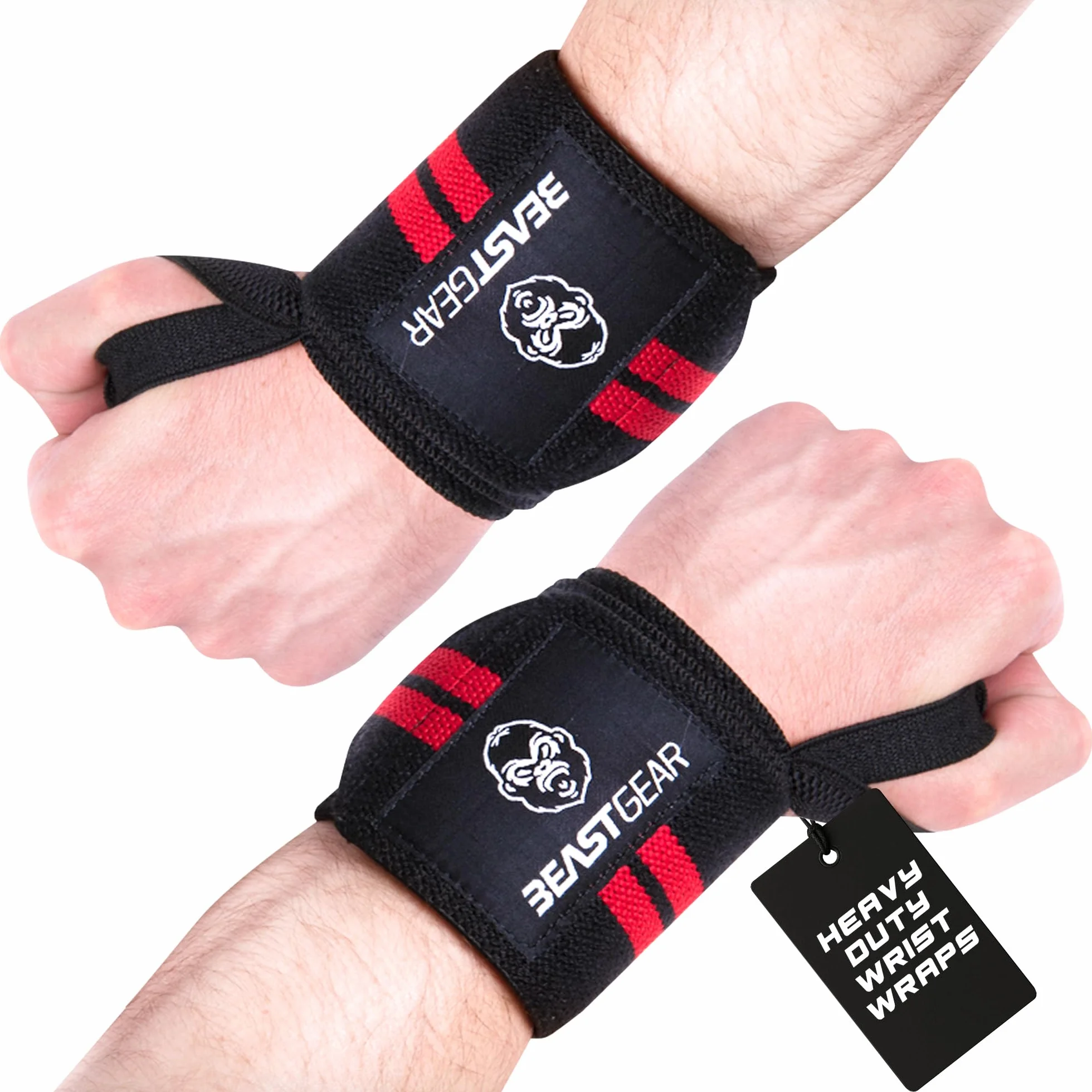 Beast Gear Sangle de maintien standard pour poignet Pour l'haltérophilie