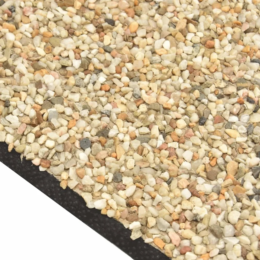 Tomostar Revêtement de Pierre, Tapis Gravillonnée Sable Naturel 700x60 cm