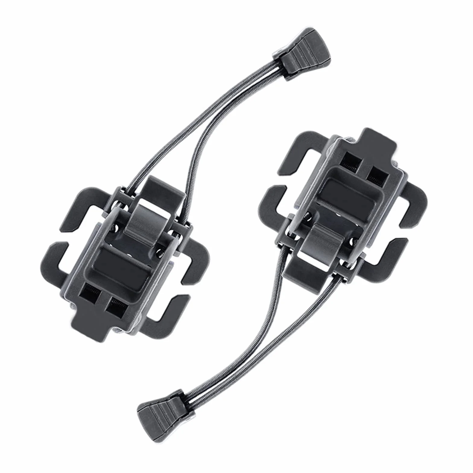 2 Clip pour Équipement Tactique, Attaches Tactiques Molle, Tacticals Outdoor Webbing Buckle Clip, Pince Légère pour Hache À Glace, Clip Fixe À Déclenchement, Randonnée