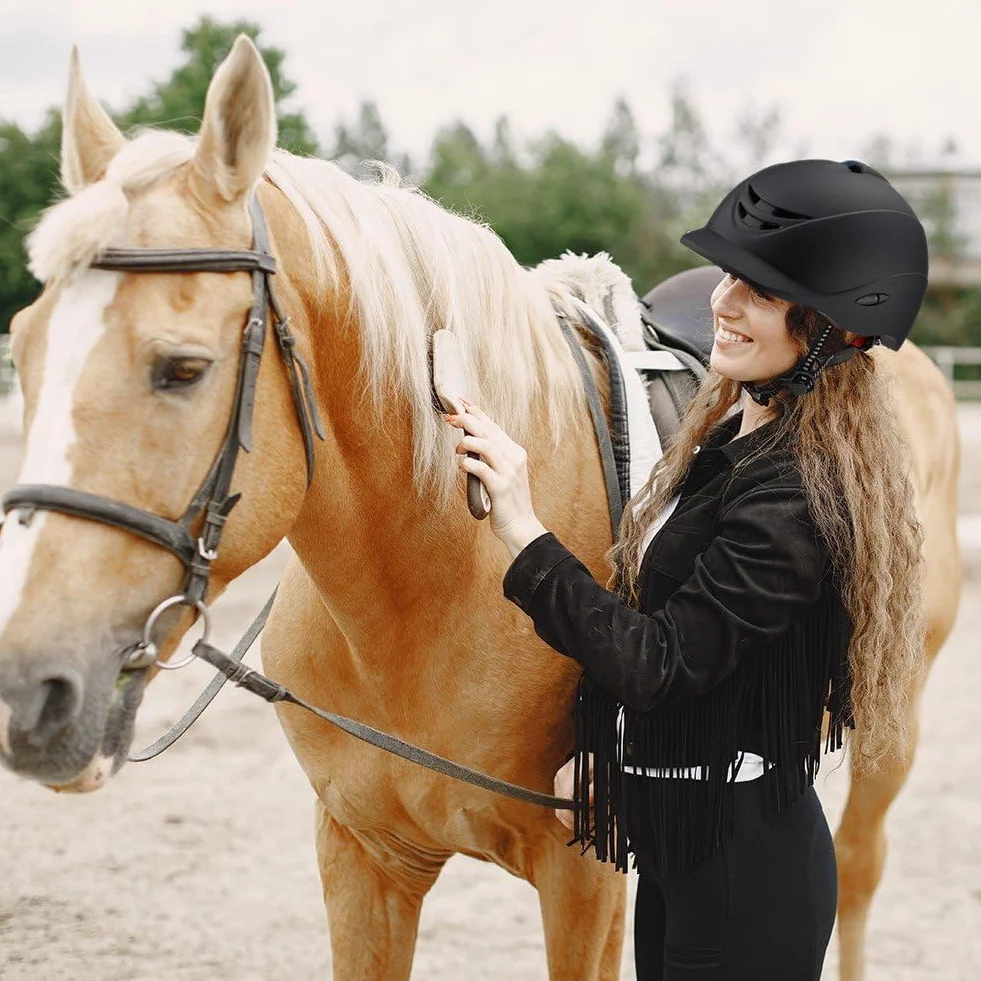 Casque D'équitation Casque Équestre Réglable Couvre-Chef De Sécurité Casque D'équitation Casques De Sport Équipement Équestre pour Femmes Hommes