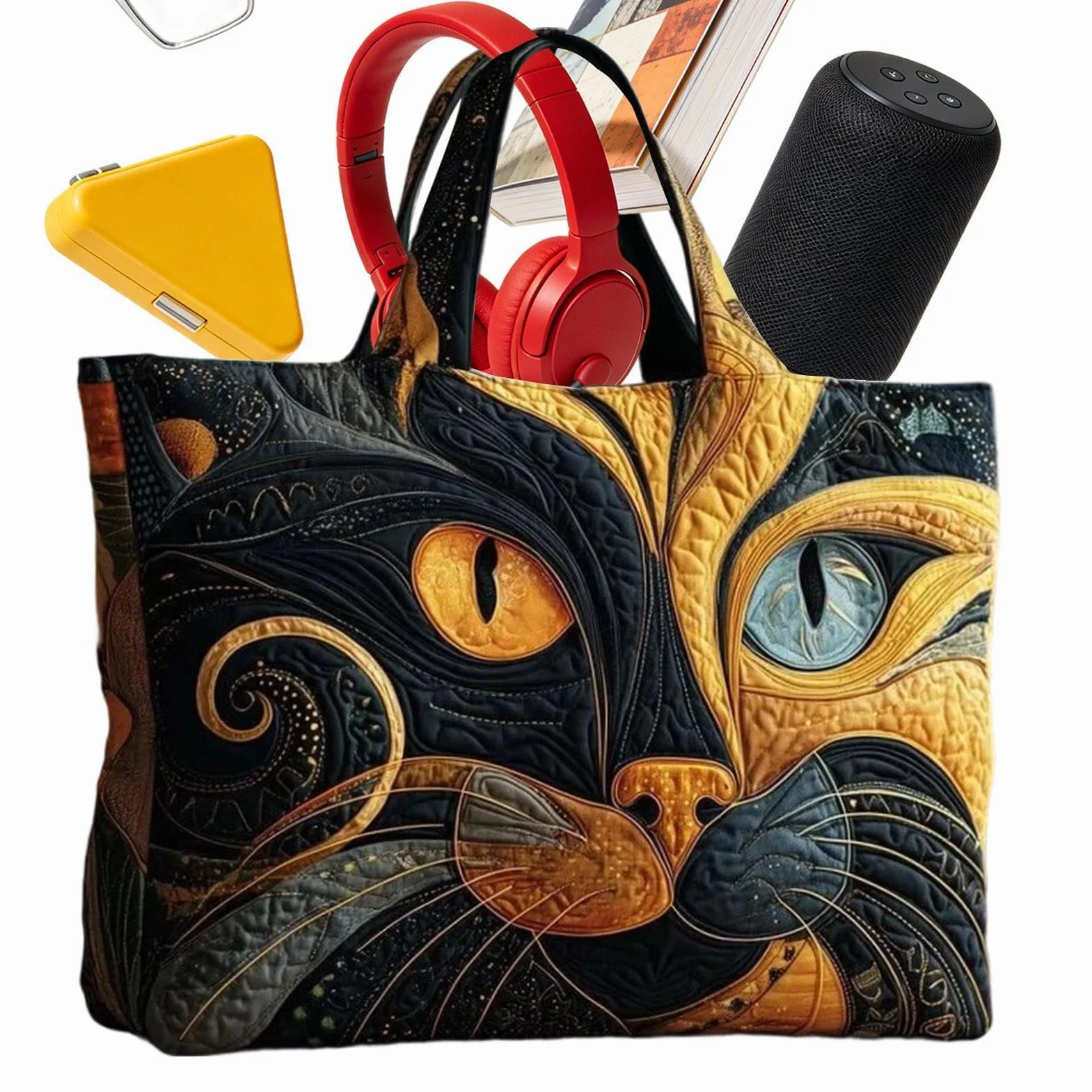 Sac fourre-tout pour femme, motif animaux mignons, pochette légère de grande capacité, sacs à bandoulière élégants, pour le , l'école, le bureau, le travail, les déplacements, le shopping, le