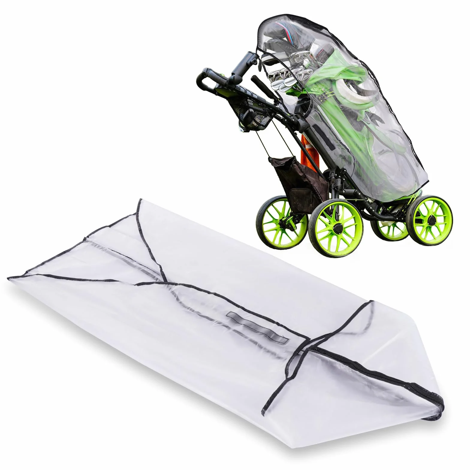 Housse de pluie imperméable pour sac de golf, accès facile