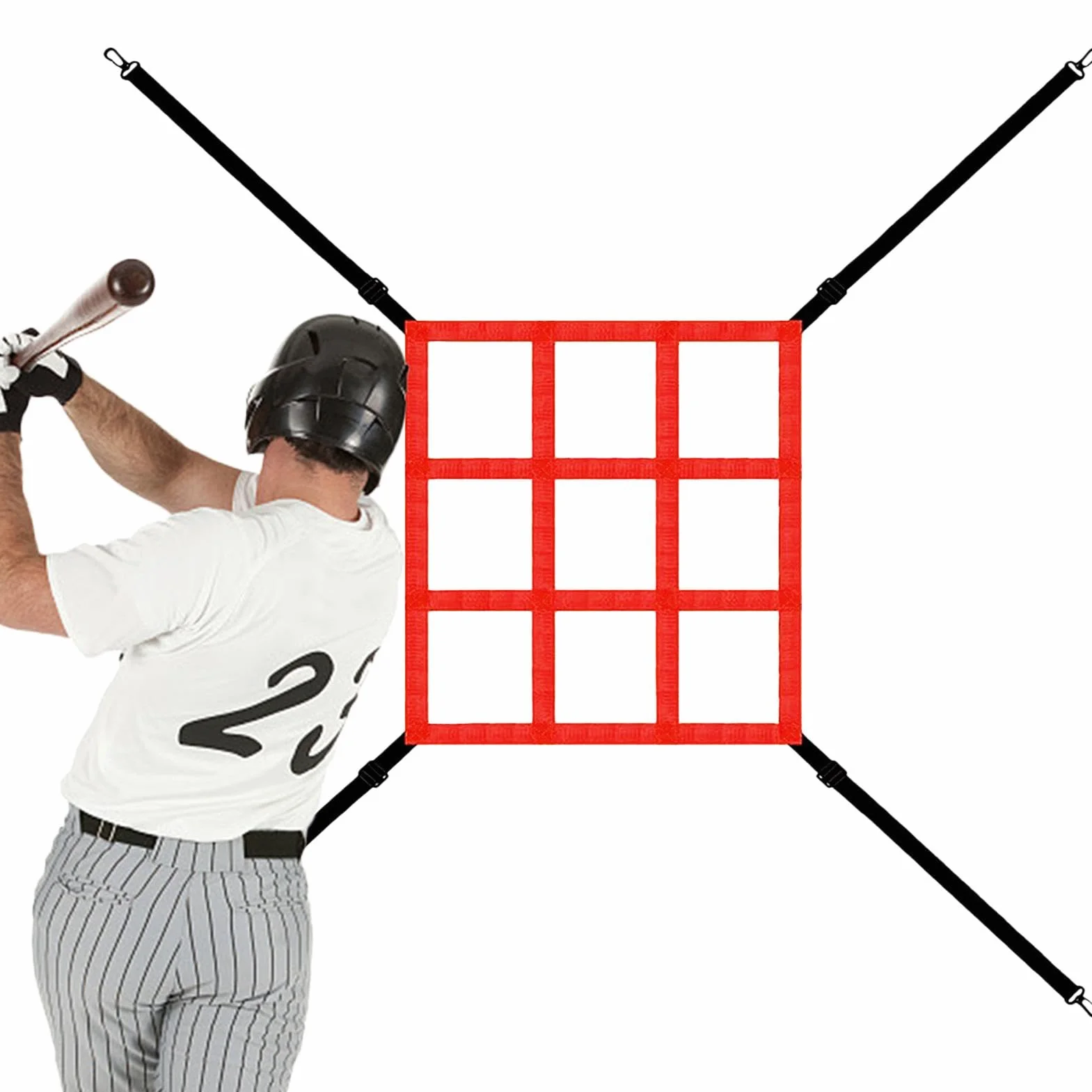 Cible de pitching net Strike Zone | Filet cible de tangage réglable, filet d'entraînement de baseball pour frapper la capture d'impact, travail avec des exercices de tangage et précision de