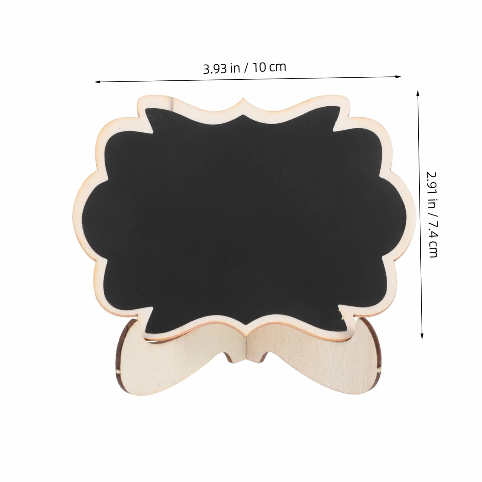 Healifty 10 pièces Mini Tableau Ardoise avec Support Bois Étiquettes Buffet Alimentaires Réutilisables pour Décorations Fêtes Mariage