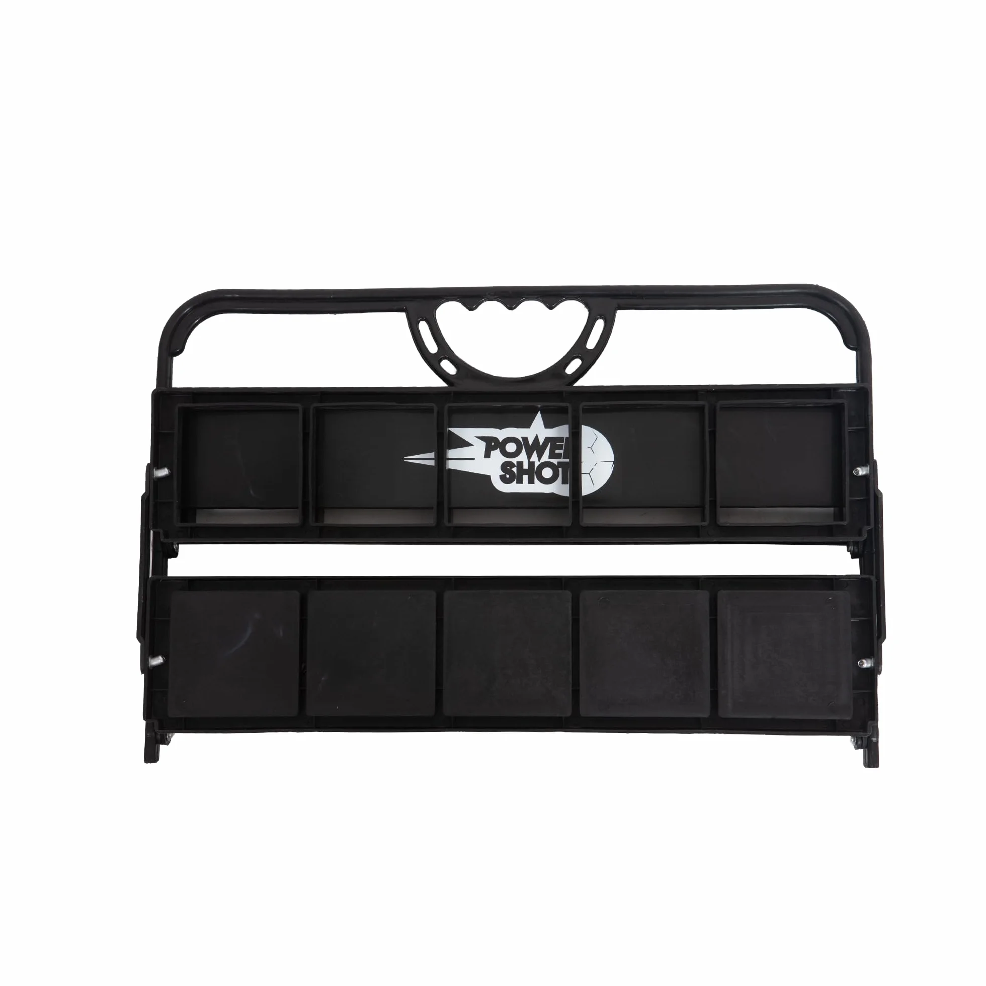 POWERSHOT Porte-bidons pliable en PVC noir pour 10 bidons - 40 x 20 x 35 cm