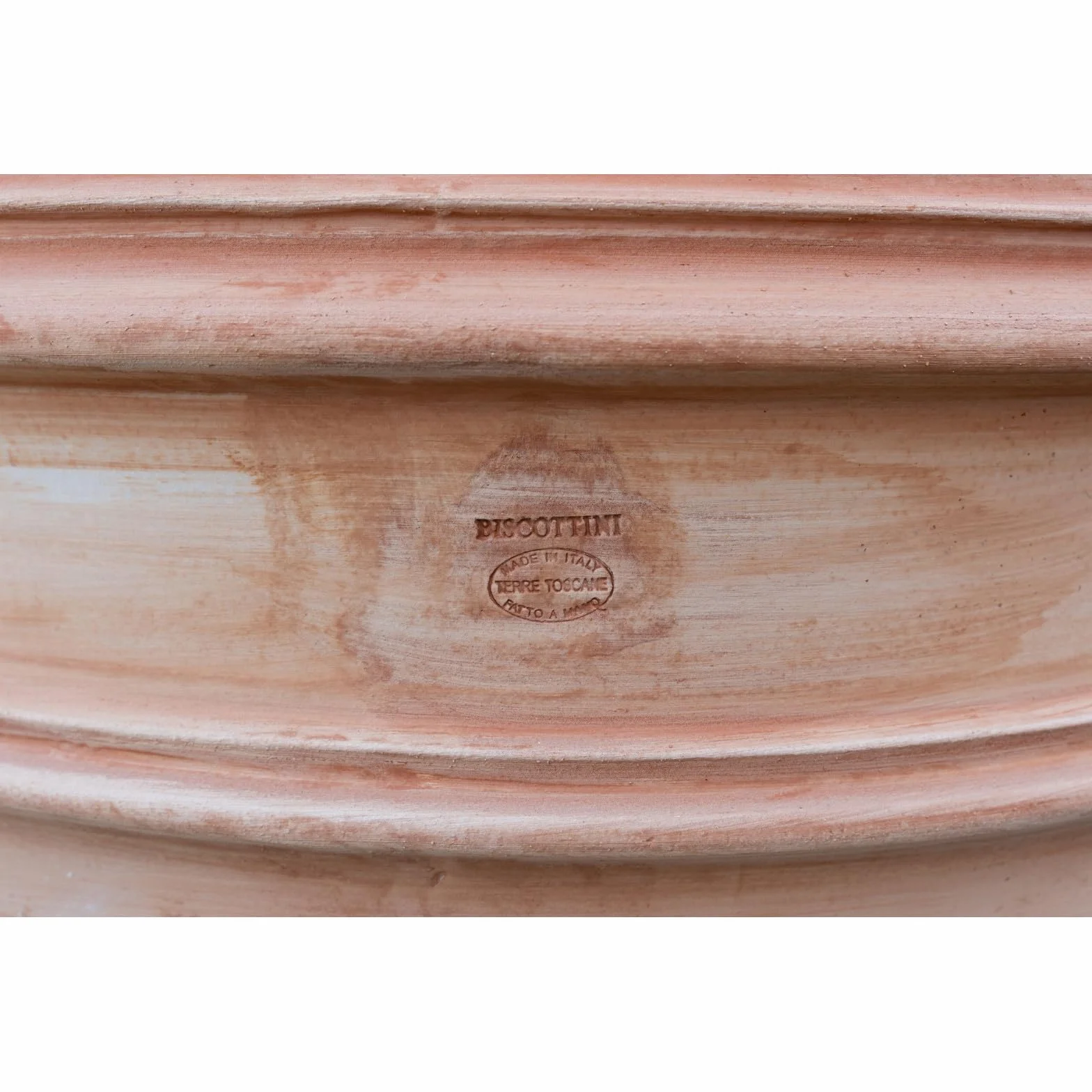Grand vase en terre cuite Toscane 50 x 44 x 50 cm - Pot de fleurs extérieur intérieur Fabriqué en Italie