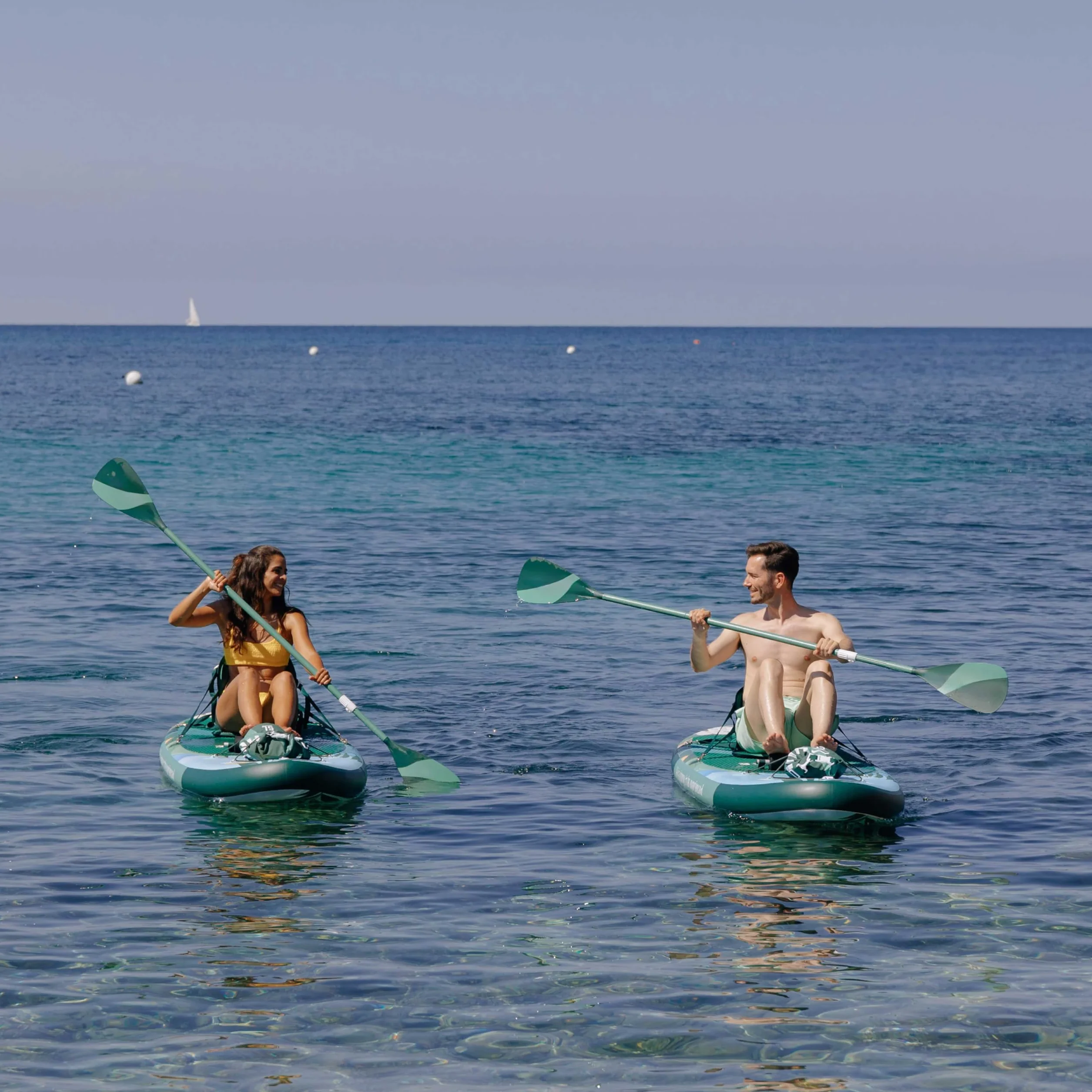 HUIIKE Pagaie Paddle 2 en 1 en Aluminium Pagaies de Stand Up Paddle Détachable 4-Pièces, Sup Accessoire Rame Réglable | Double Rame pour Planche Gonflable Facile à Transporter, Accessoires Planche