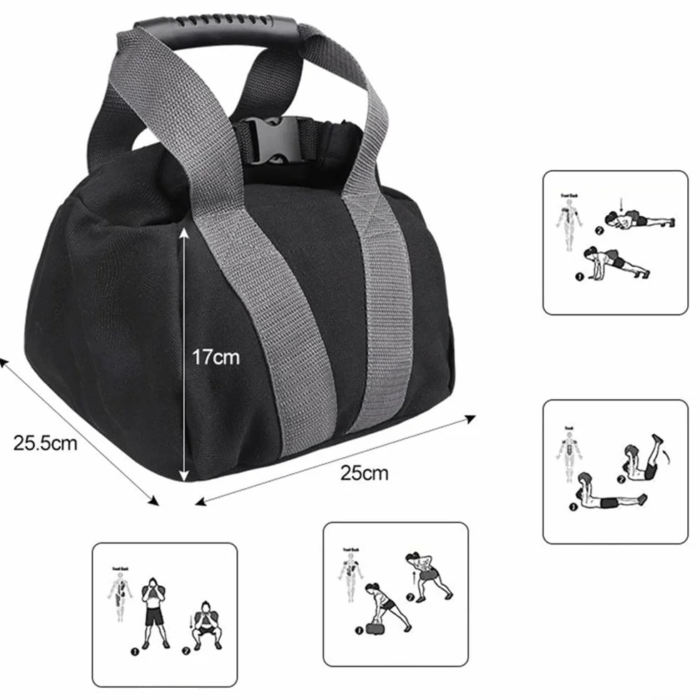 Sac de sable réglable pour entraînements de force, accessoire fitness salle de sport