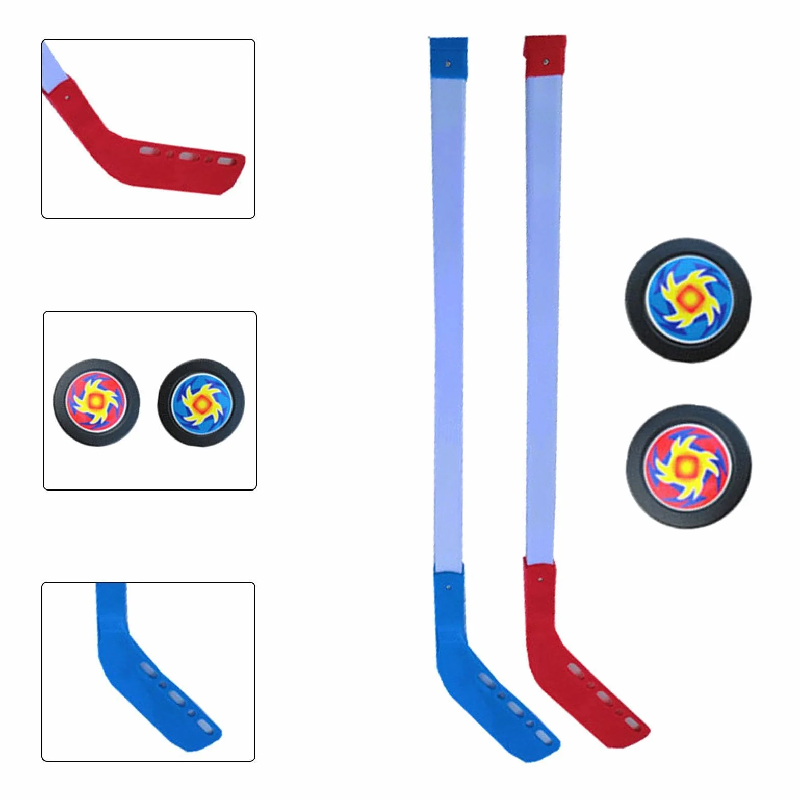Ensemble de bâtons de hockey sur glace, hockey de rue résistant à l'usure léger pour garçons et filles