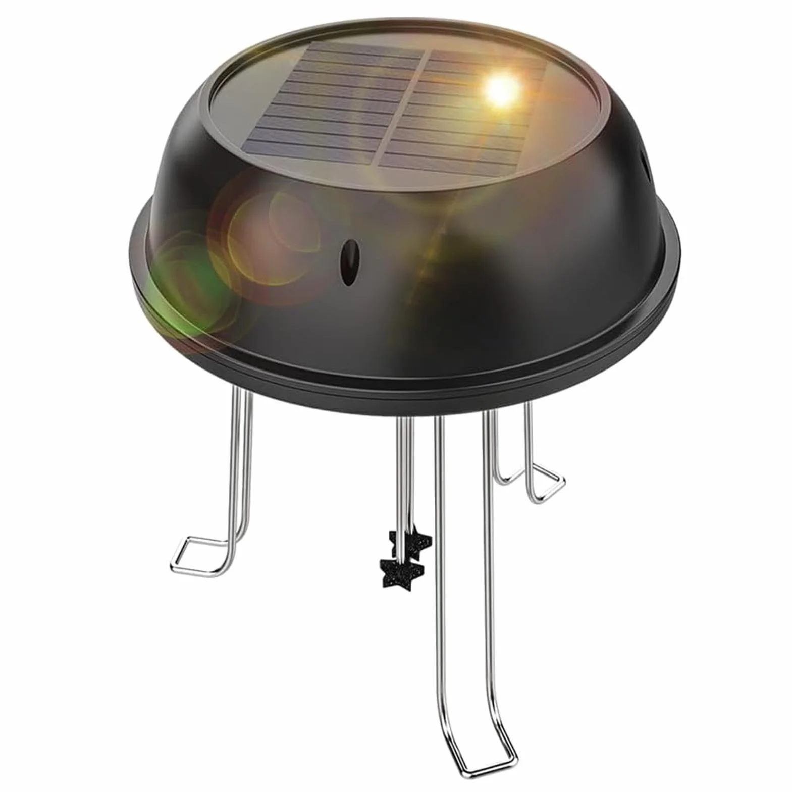 Agitateur d'eau solaire pour bain d'oiseau avec support - Décoration de bassin