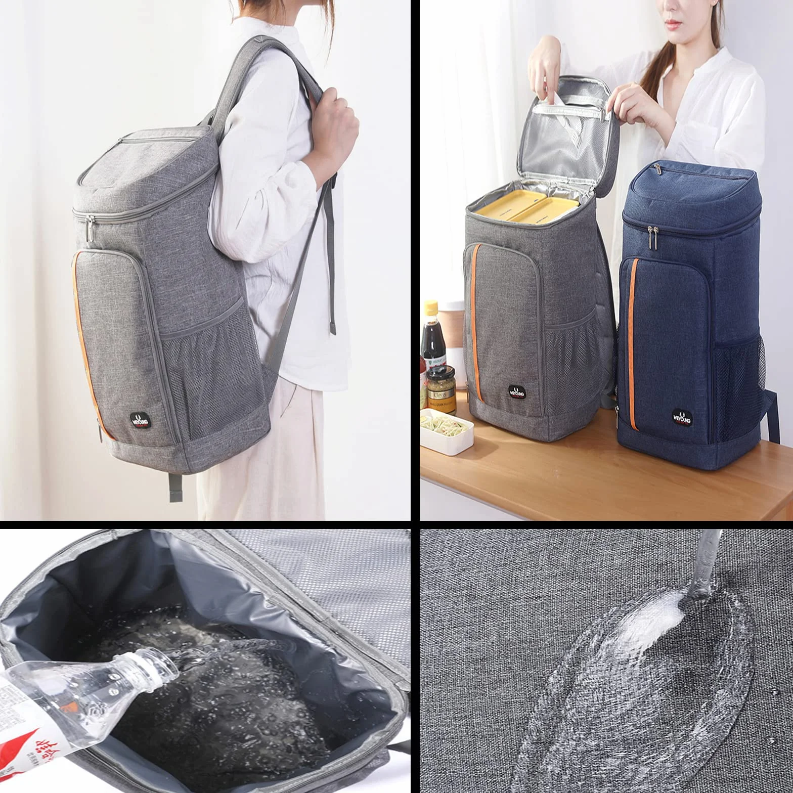 Sac à Dos Isotherme 28L Sac de Pique-Nique Cooler Backpack pour Hommes Femmes