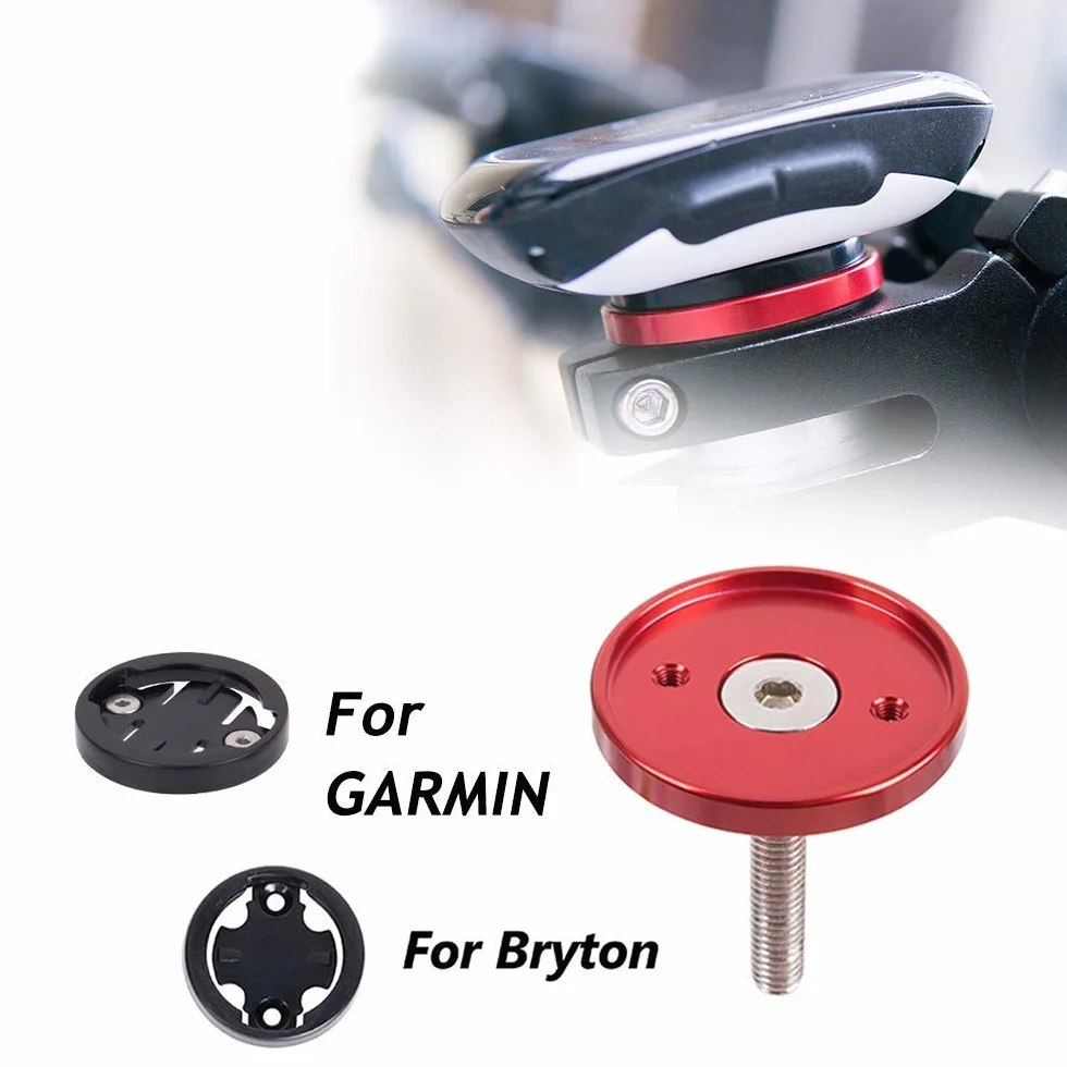 CYSKY Garmin Edge Support pour Tige de vélo pour Ordinateur Garmin Bryton Cycling GPS, Compatible avec Garmin 1000, 820, 810, 800, 520, 510, 500, 200 et Bryton 530 330 310 100 (Rouge)