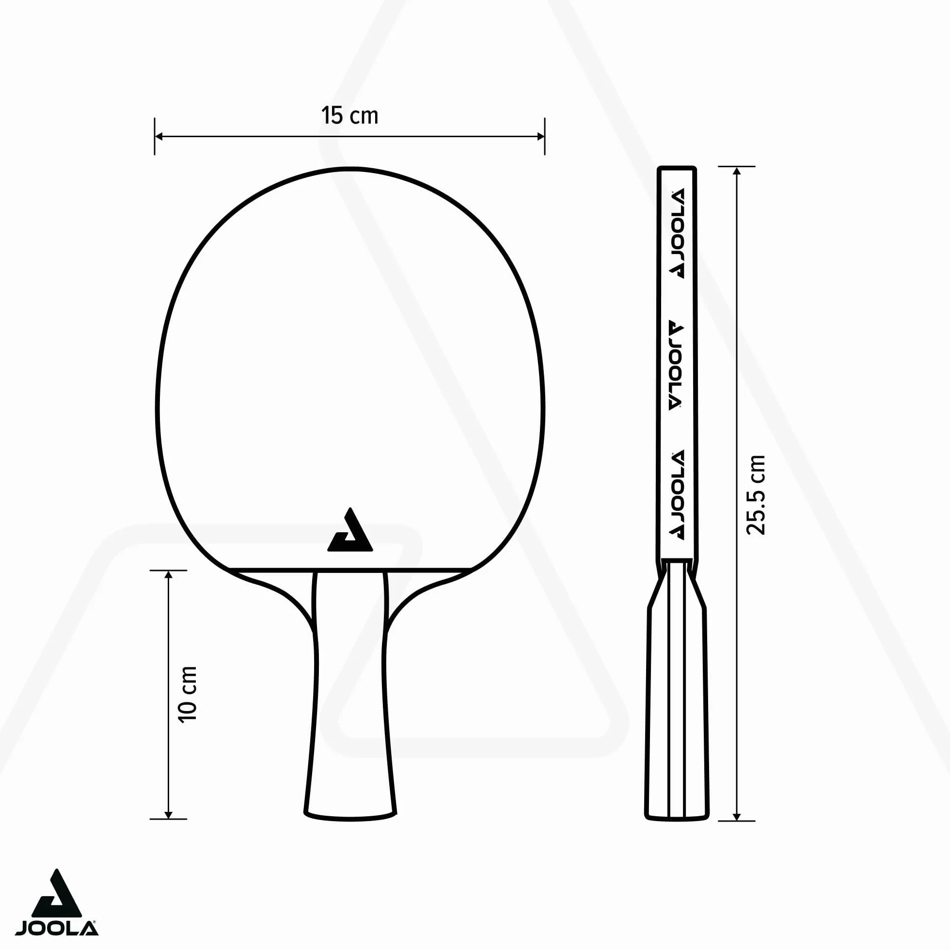 JOOLA Raquette de Ping-Pong, Carbon pour Joueurs avancés - Technologie Carbowood