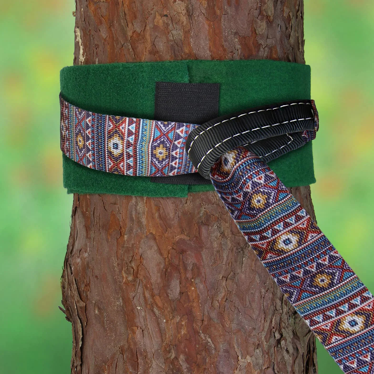 ALPIDEX Slackline Set 15 m + Protections pour Arbre et Protection cliquet, Convient aux Enfants, débutants et avancés