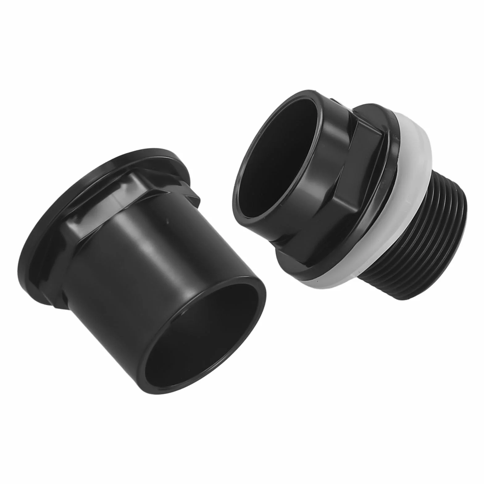 Passe Paroi Raccord Fileté PVC 40 mm Entrée Réservoir Aquarium Joint D'étanchéité