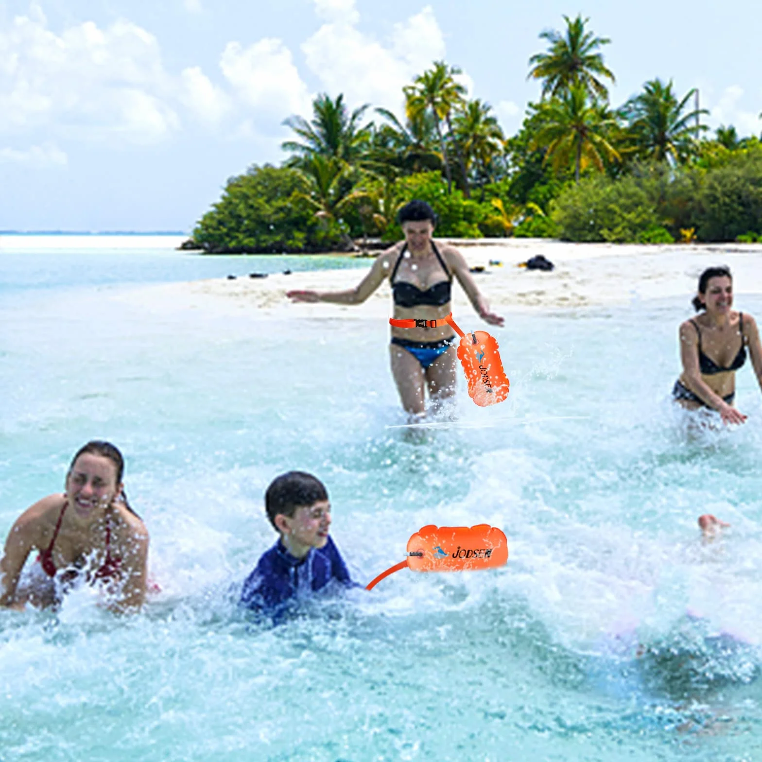 Bouée de Natation,Flotteur Natation Extérieur,Bouée Gonflable Sac Étanche,d'air Remorquage,Nageurs Sports en Eau Libre Snorkeling Accessoires d'entraînement Triathlètes,Bulle Très Visible