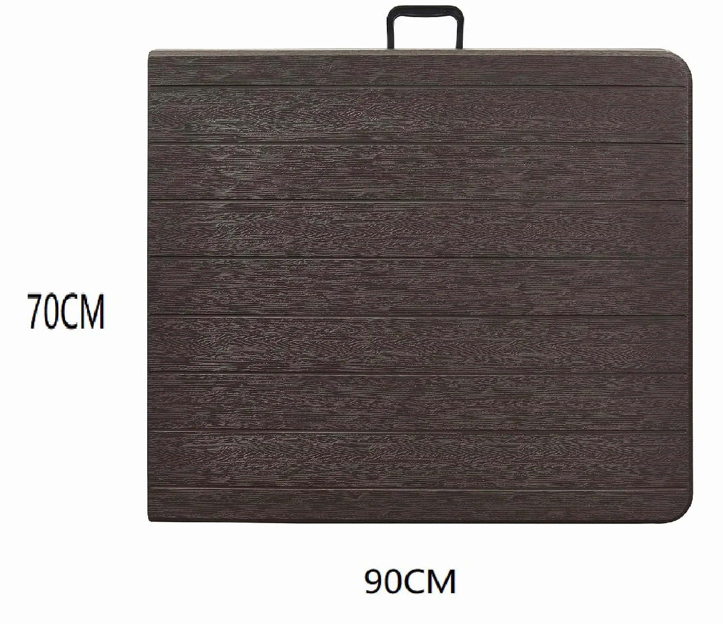 Ensemble Table Pliante à Manger de Jardin avec 2 Bancs Pliants, Table de Camping et Pique-Nique, Robuste, Stable, Étanche, Noir