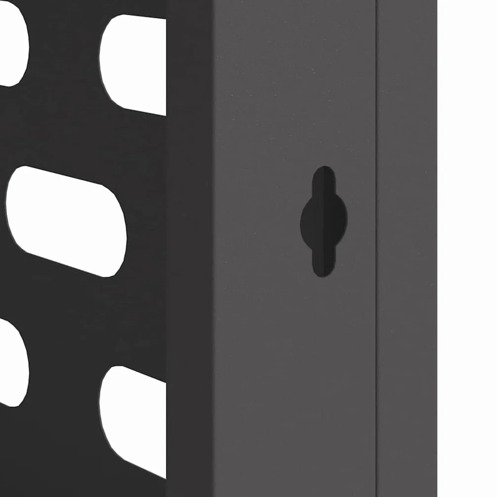 Housse de climatiseur Noir 110 x 50 x 80 cm Acier, Protection extérieur résistant aux intempéries