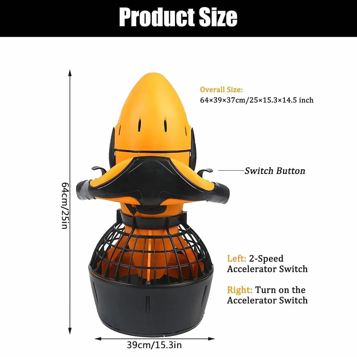 Booster sous-Marin, Scooter De Mer électrique, Boosters De Natation De Plongée avec Batterie, Peut être Utilisé dans 30 Mètres, Ponton Hydrodynamique pour La Natation Et La Plongée,500W