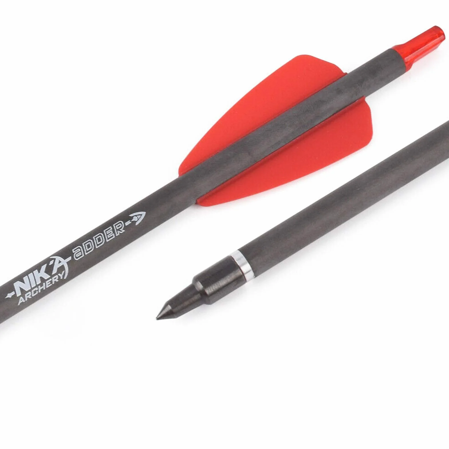 7.5 "Pouces R9 arbalète boulons flèches en Carbone 2" palettes Rouges avec tête Large 100grain pour la Chasse tir ciblage