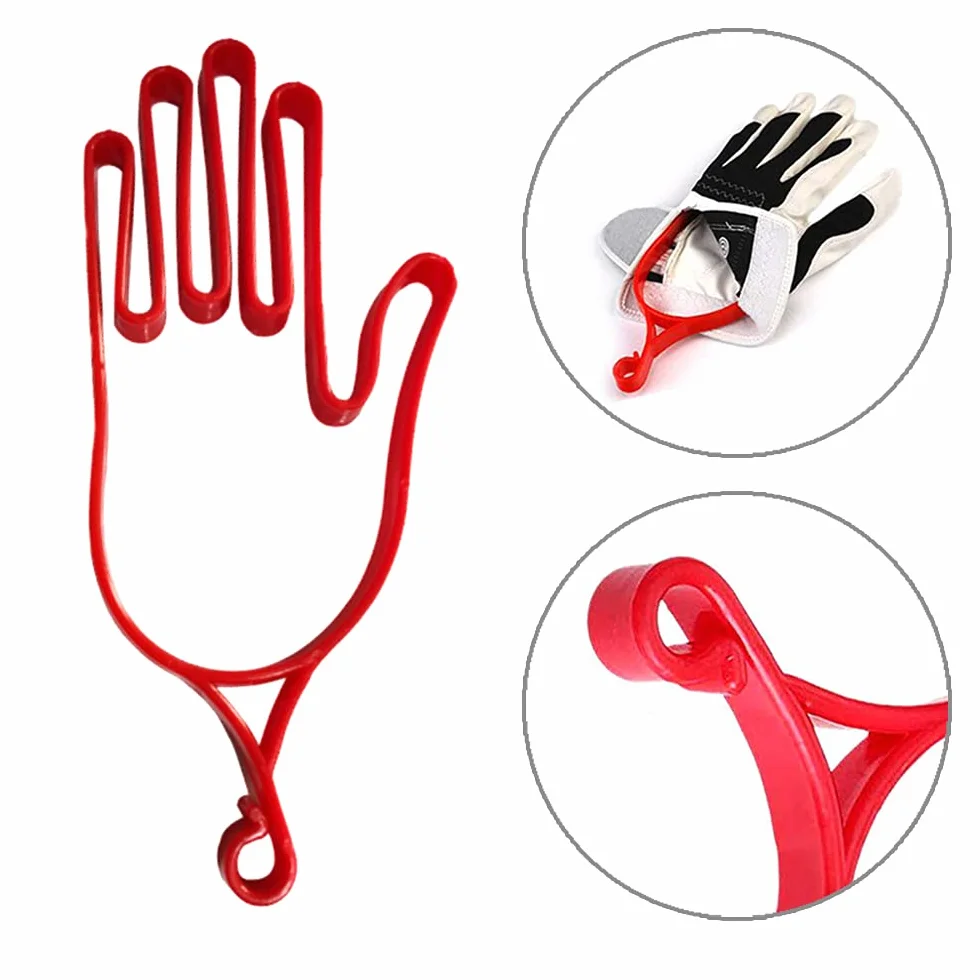 Seacloud Lot de 2 supports de gants de golf durables Rouge