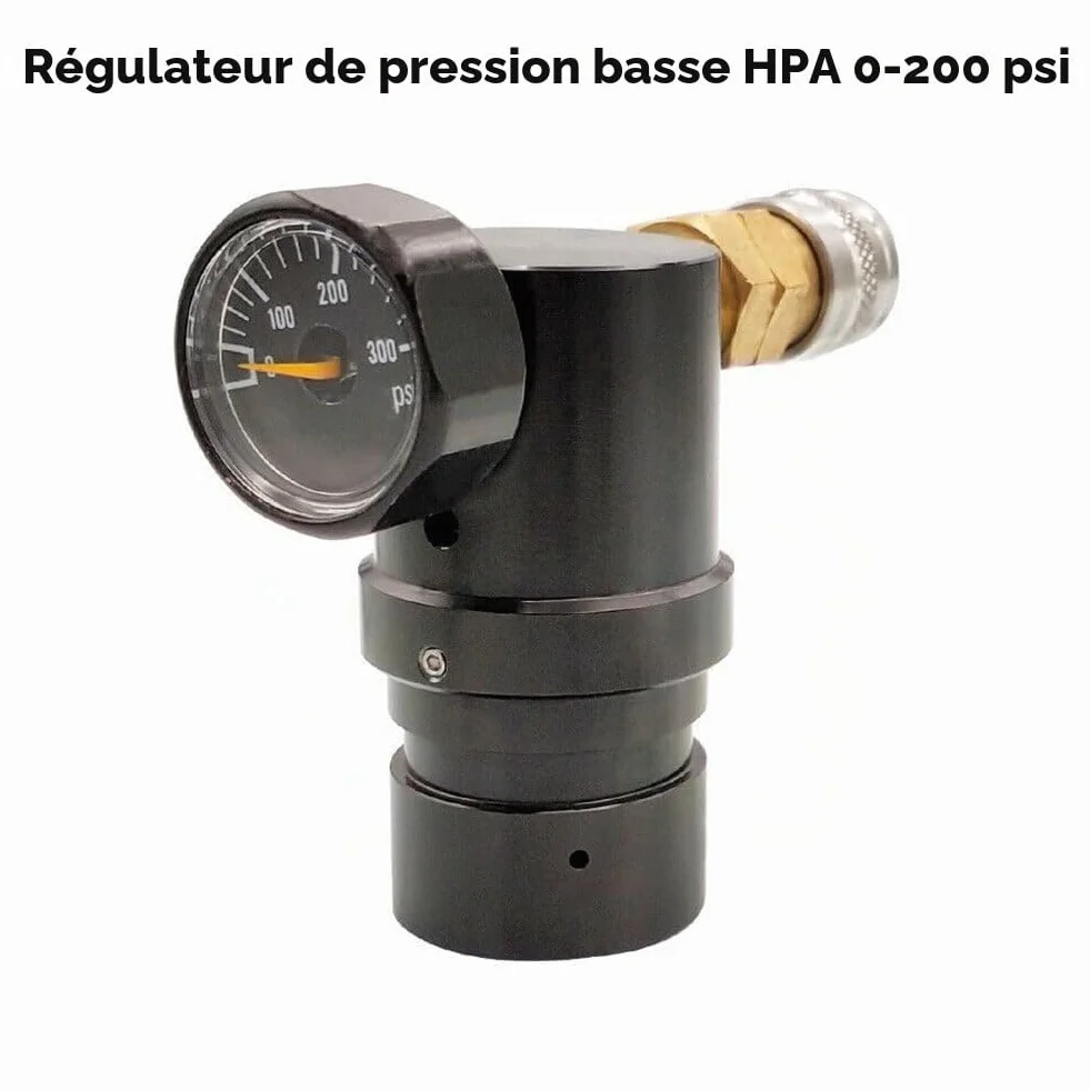 PCP Compresseur air Régulateur HPA Micro MR US Foster 2000 psi, 40-200 PSI pour pistolet à air Paintball, indicateur de valve