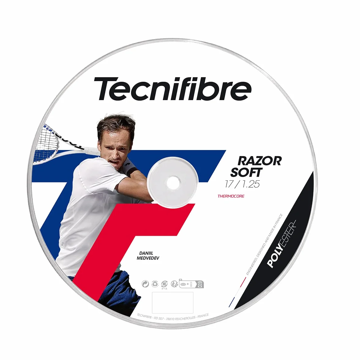 Tecnifibre Razor Soft Monofilament Polyester Corde de tennis
