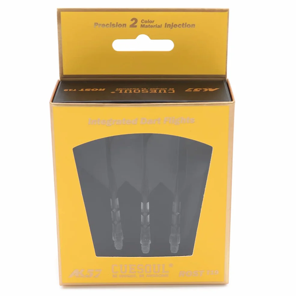CUESOUL Rost T19 Tige de fléchettes intégrée, Forme Standard de vol, Lot de 3