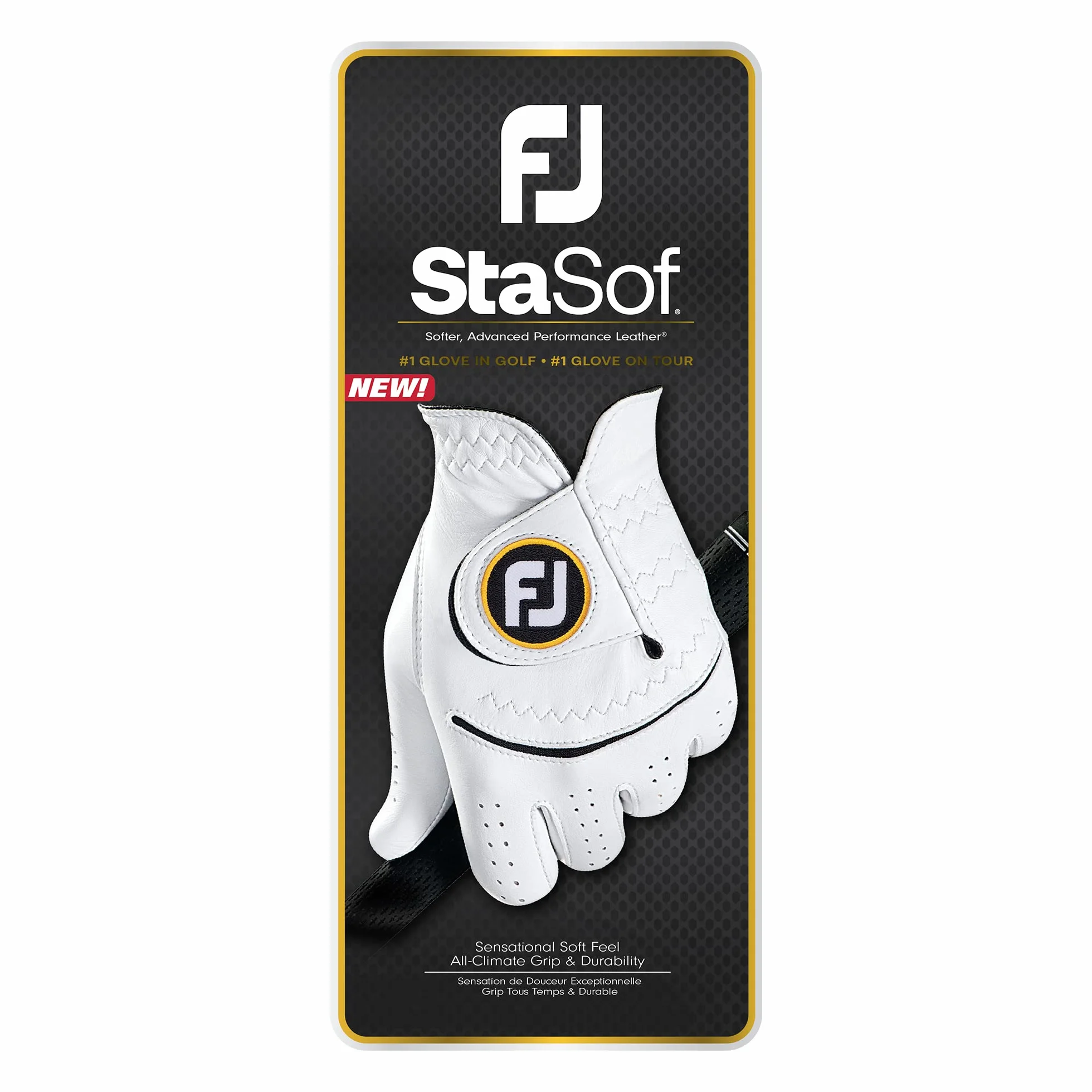 FootJoy StaSof Gant de Golf pour Homme Perle