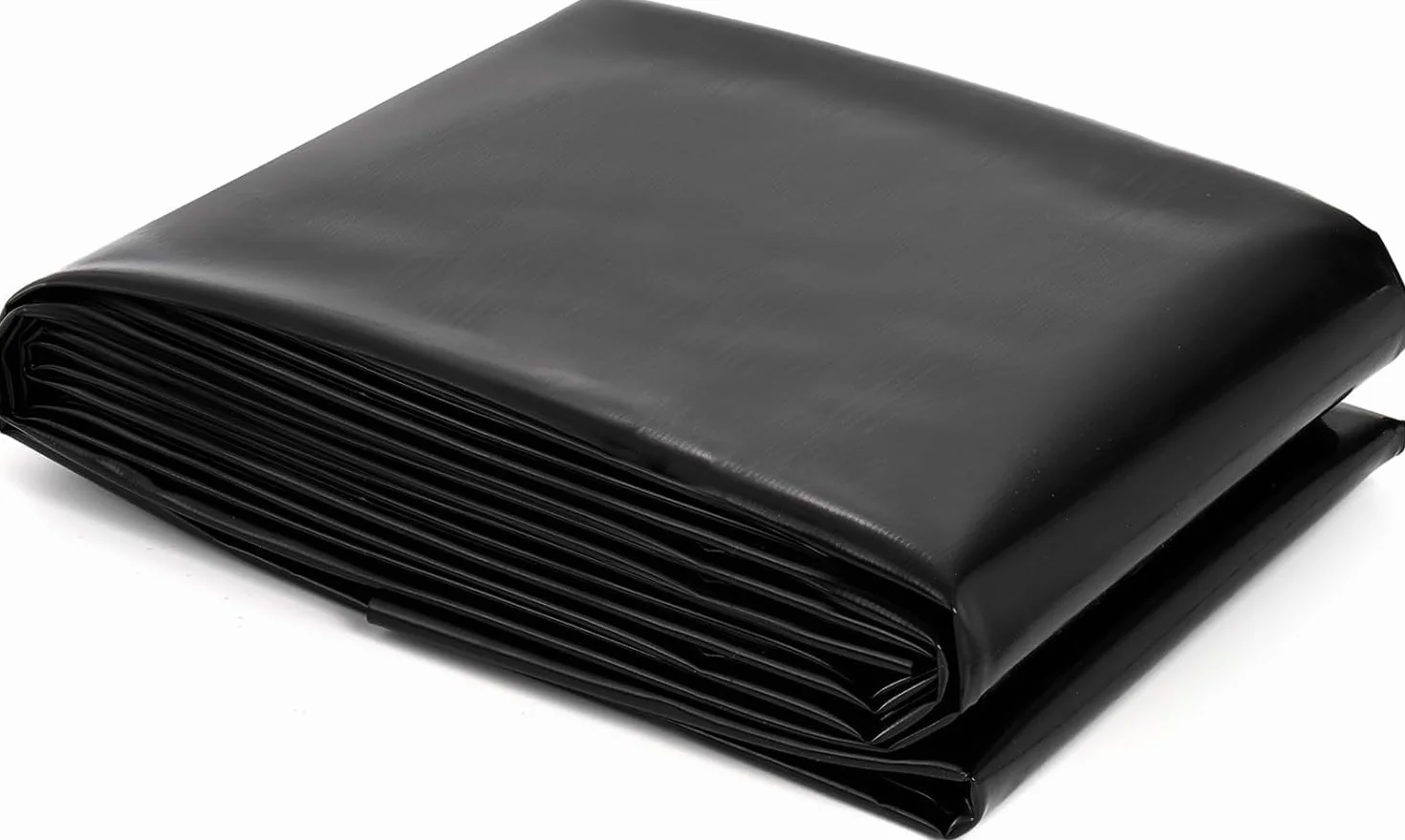 Revêtement de bassin en polyéthylène haute densité renforcé 3 x 3 m Noir