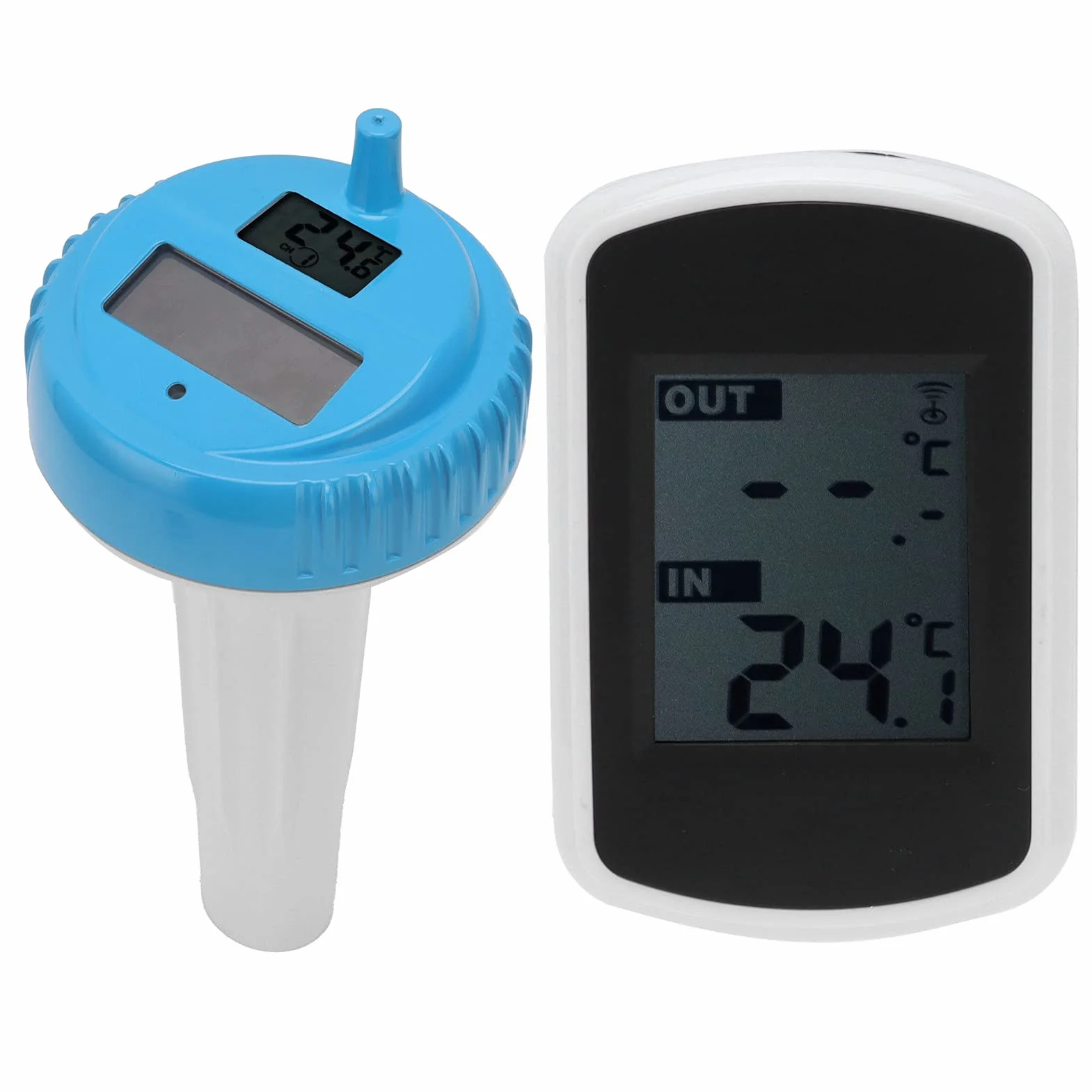 Thermomètre de Piscine ABS Flottant Solaire 8,7x3,5 Pouces