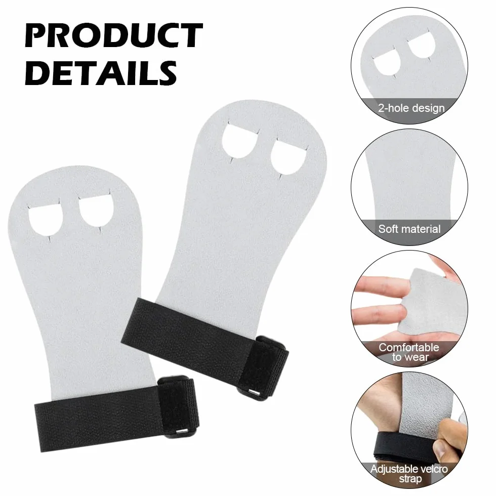 Manique Gymnastique Fille Enfant Protection Paumes Gant Gymnastique Barre de Traction Poignées Sangles Poignet Protège Crossfit Exercice 4 Bracelets Sport