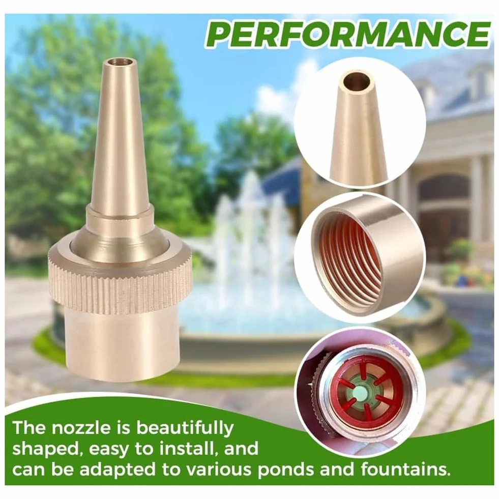 Buse de Pulvérisation Directe 1/2" Laiton DN15 pour Jardin Étang Fontaines