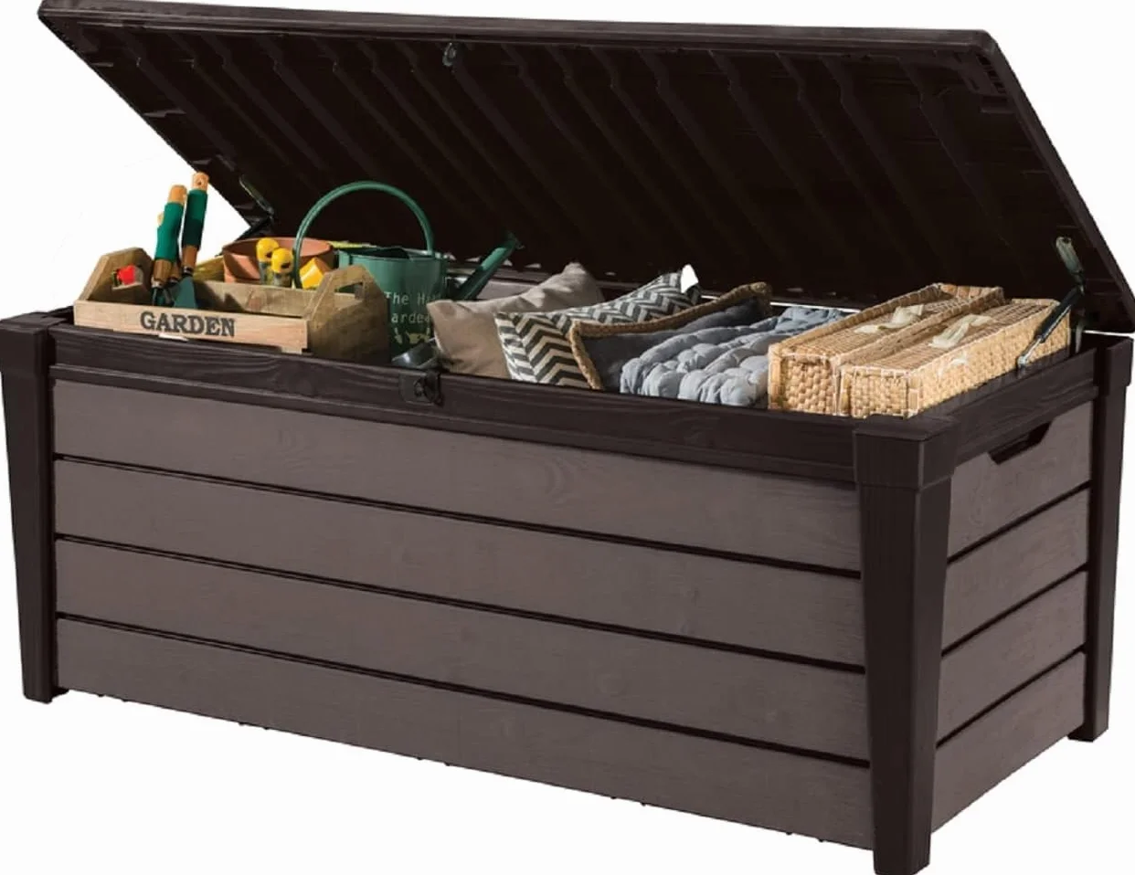 Keter Coffre extérieur Brushwood WLF 455 litres Marron