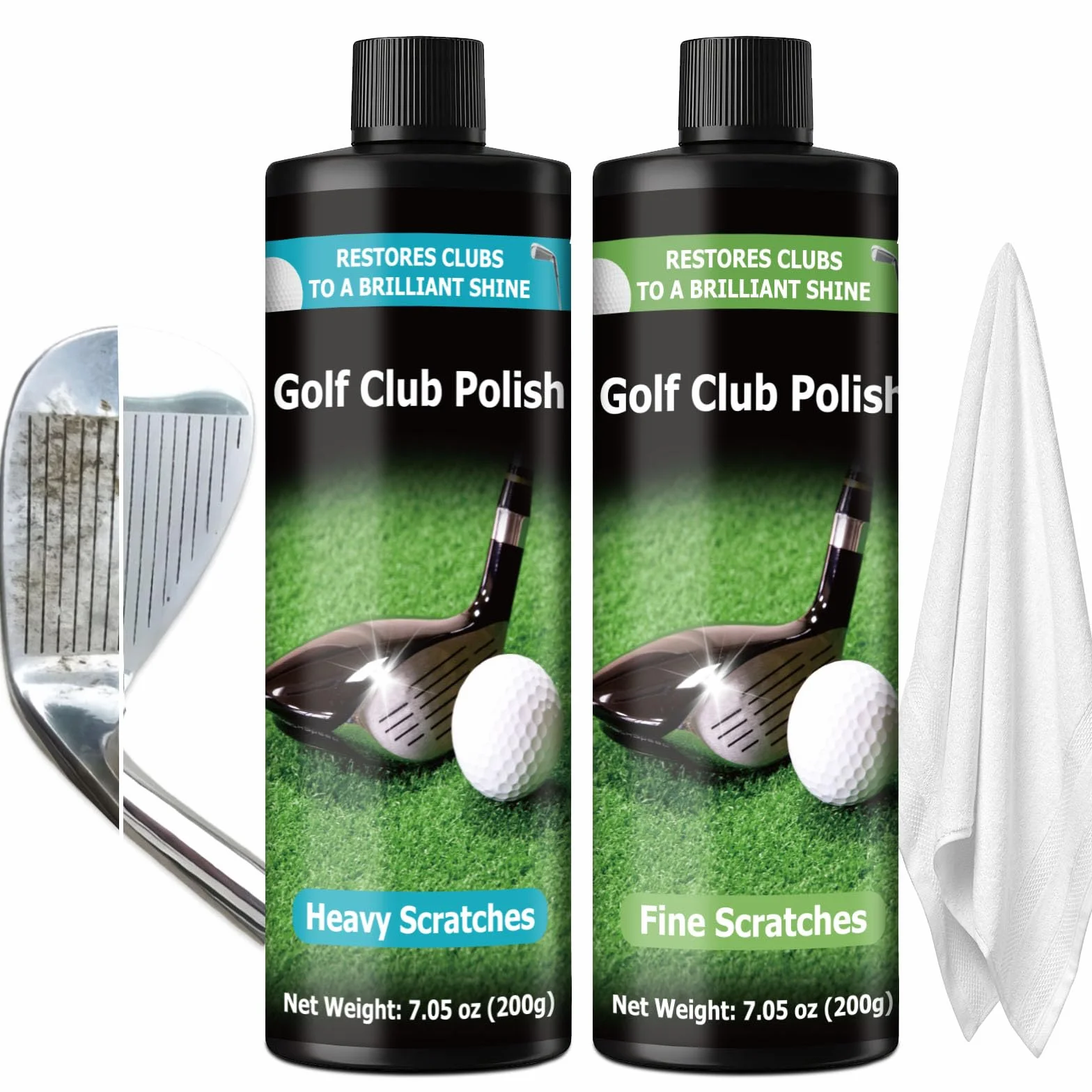 Kit de polissage pour club de golf 410 ml, élimine éraflures et rayures, métal, zinc, aluminium, acier