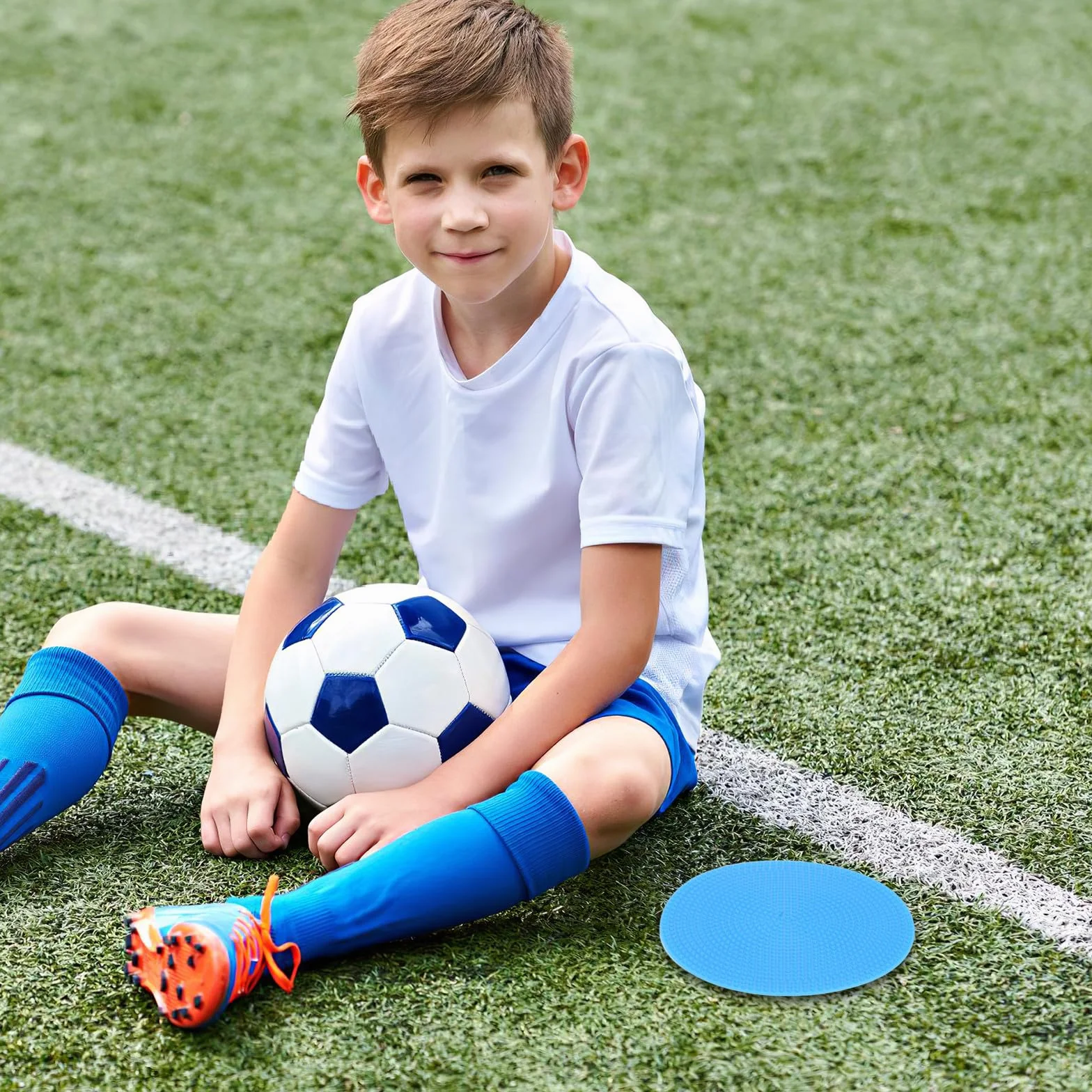 Lot de 12 Disques de Marquage Colorés en Plastique pour Football et Agilité