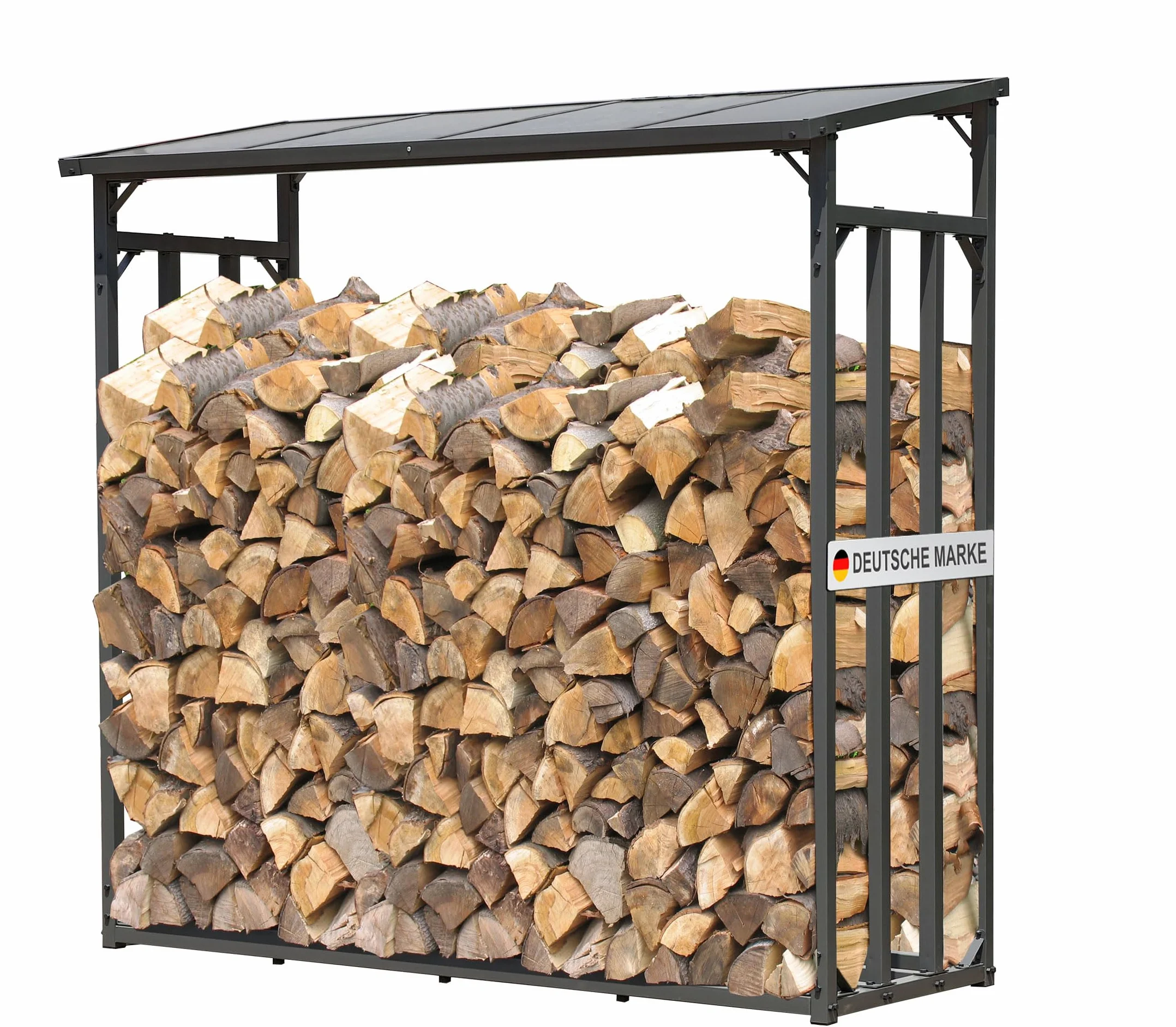 Étagère en métal pour Bois de cheminée Anthracite 185 x 70 x 185 cm 2,3 m3