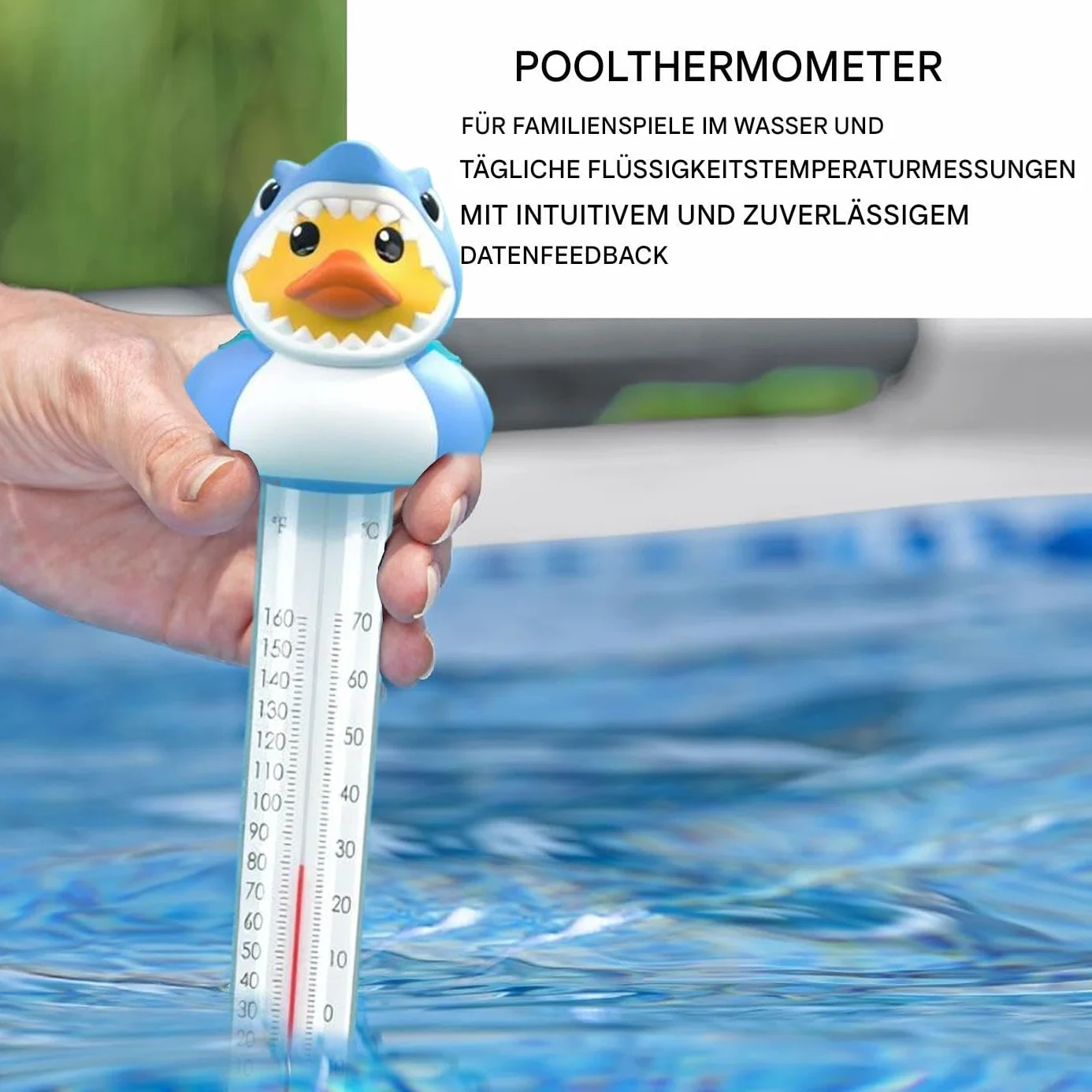 Thermomètre de piscine flottant canard – Facile à lire pour piscine extérieure