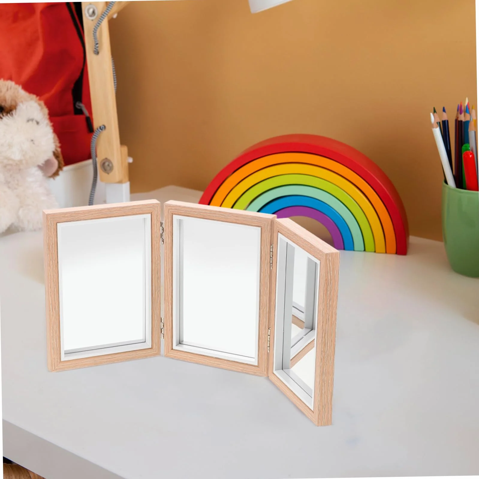Beaupretty Miroir Montessori Pliable Jouet Éducatif Coordination Activités Sensorielles 1 Pièce