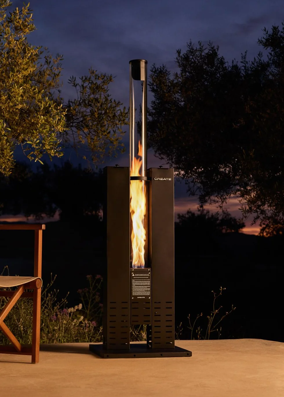 Poêle extérieur à pellets sans fumée 8,2 kW 3,6 kg couverture 9 m²