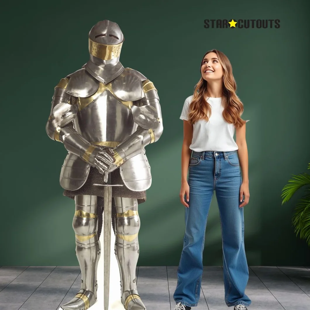 Figurine Géante Chevalier En Armure Etincelante 186 Cm Star Cutouts Stsc141