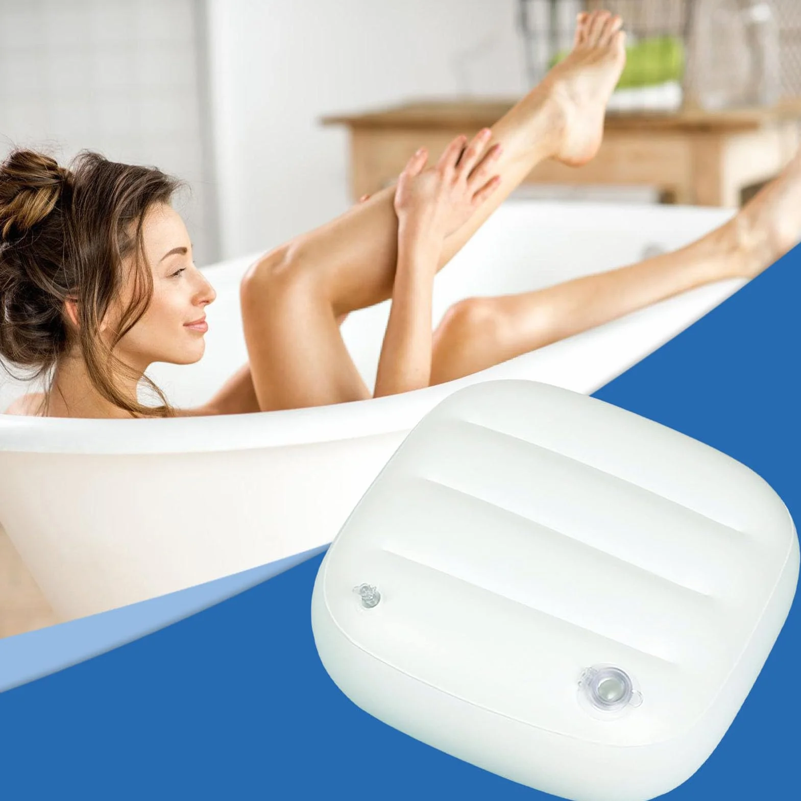 Siege Rehausseur De Spa Coussin De Siège Lesté Gonflable pour Baignoire À Remous Intérieur Extérieur