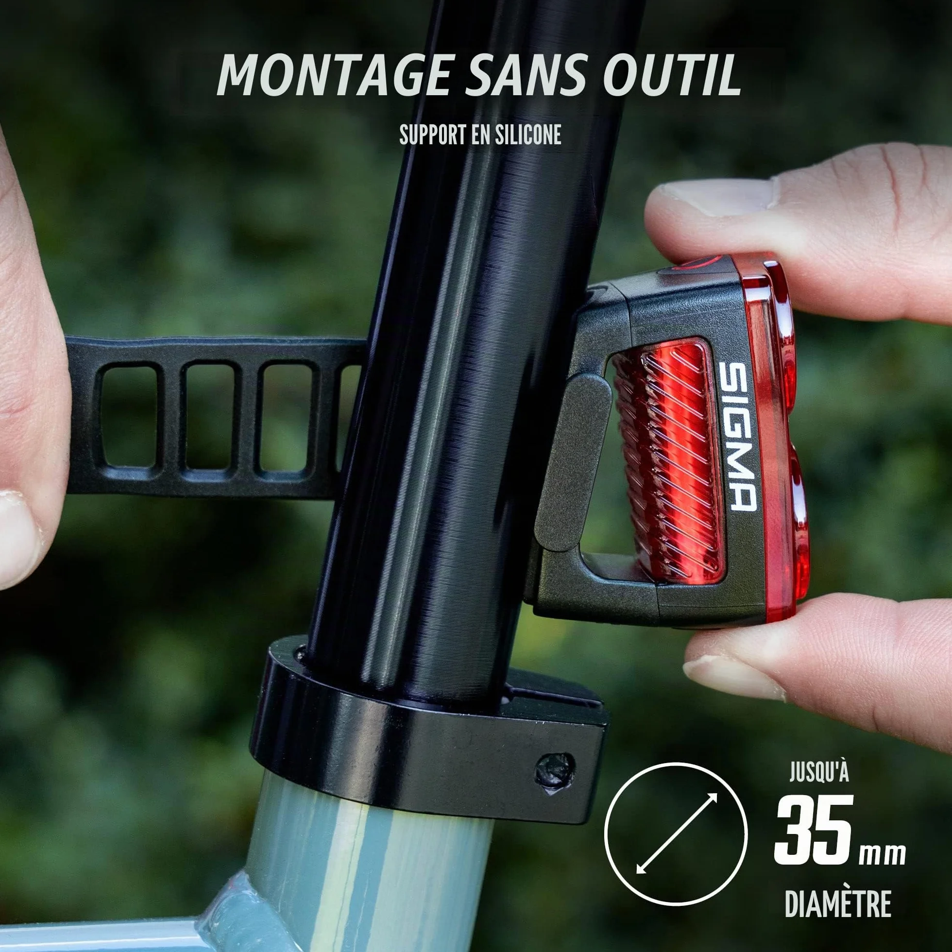 SIGMA Buster 800 / RL 150 | Kit d'éclairage vélo | Avant avec 5 Modes d'éclairage | Arrière avec Fonction feu Stop | Lampe vélo à LED puissante avec Une visibilité de 170m jusqu'à 30 Heures