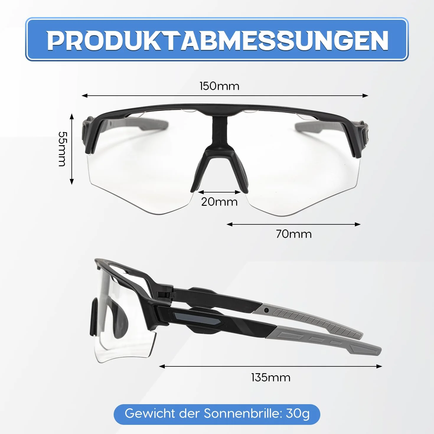 Lunettes de vélo auto-colorantes pour homme et femme, UV400, lunettes de course, lunettes de soleil, lunettes de vélo de course pour vélo VTT