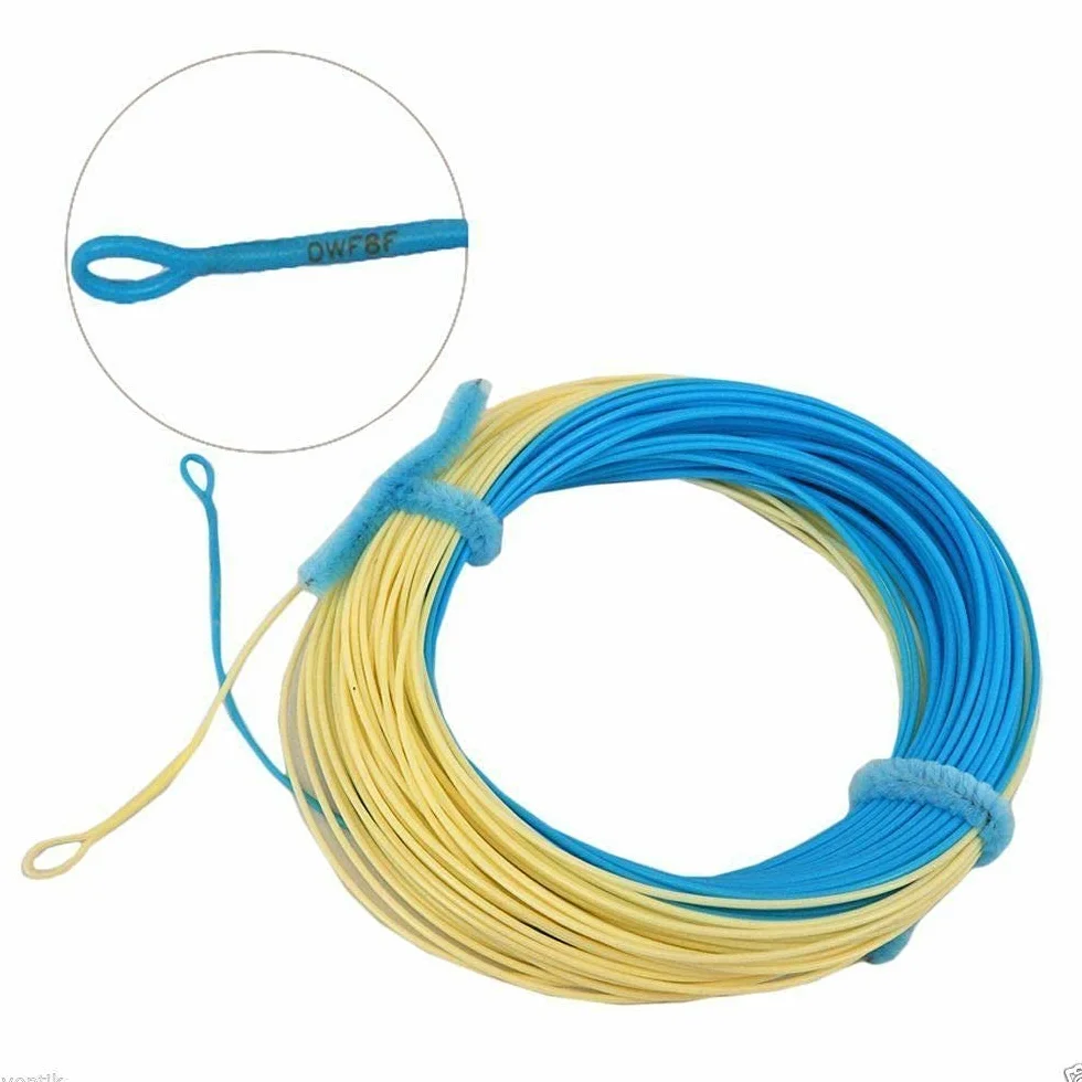 Aventik Ligne de pêche à la mouche flottante avec identification de ligne à boucle exposée